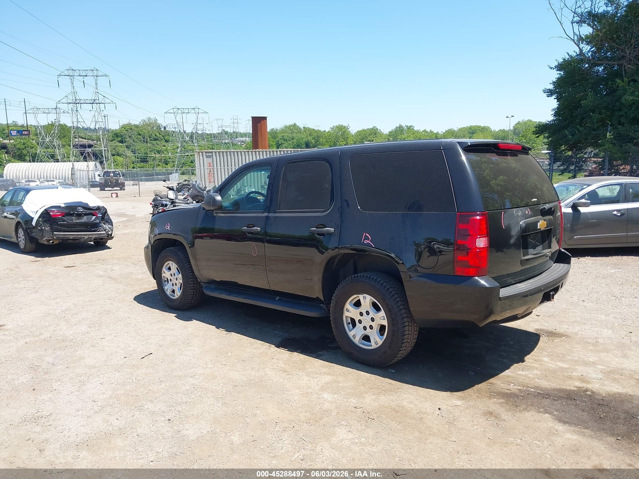 2013 Chevrolet Tahoe Commercial Fleet Black vin: 1GNSK2E02DR291391