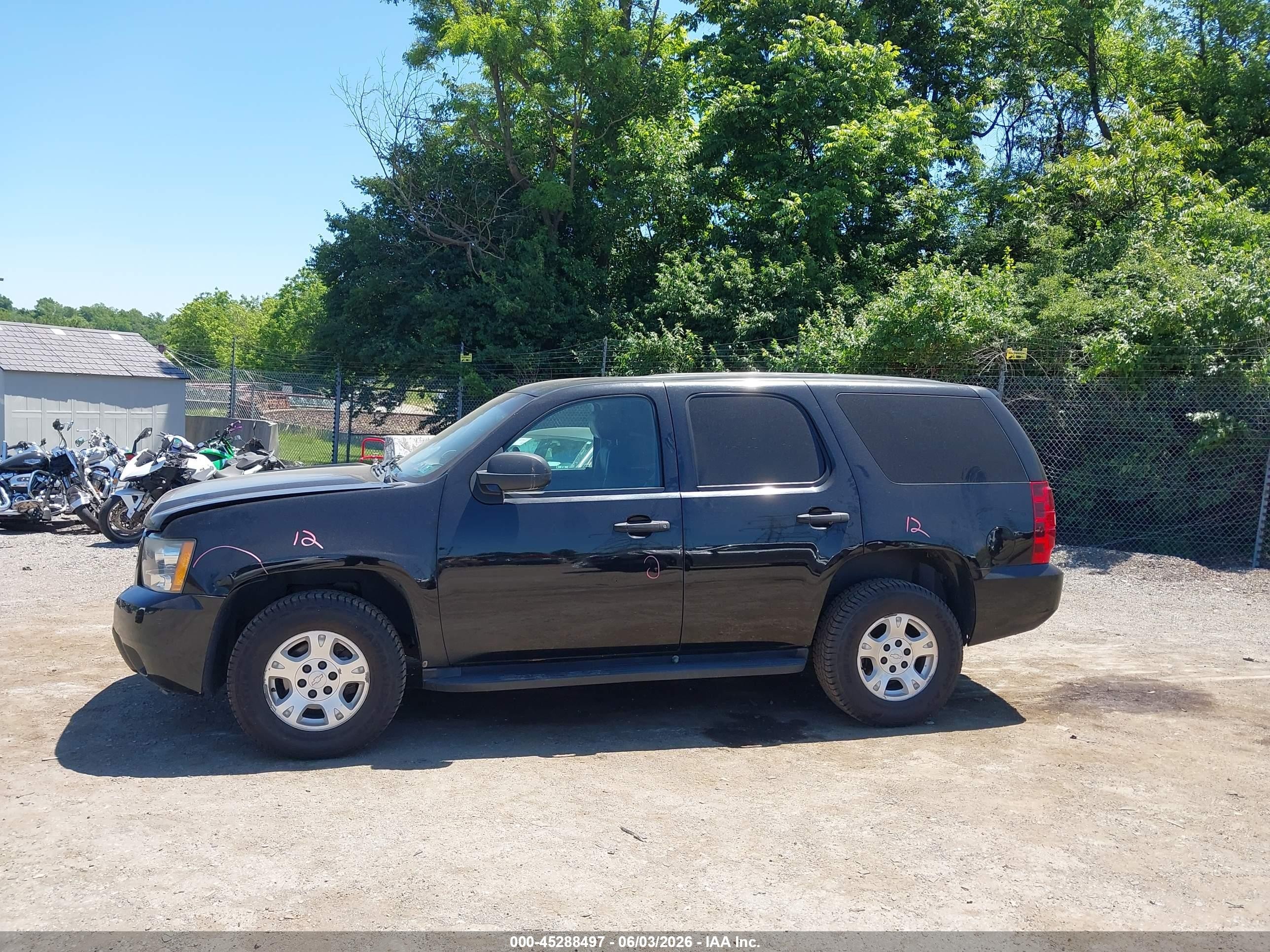 2013 Chevrolet Tahoe Commercial Fleet Black vin: 1GNSK2E02DR291391