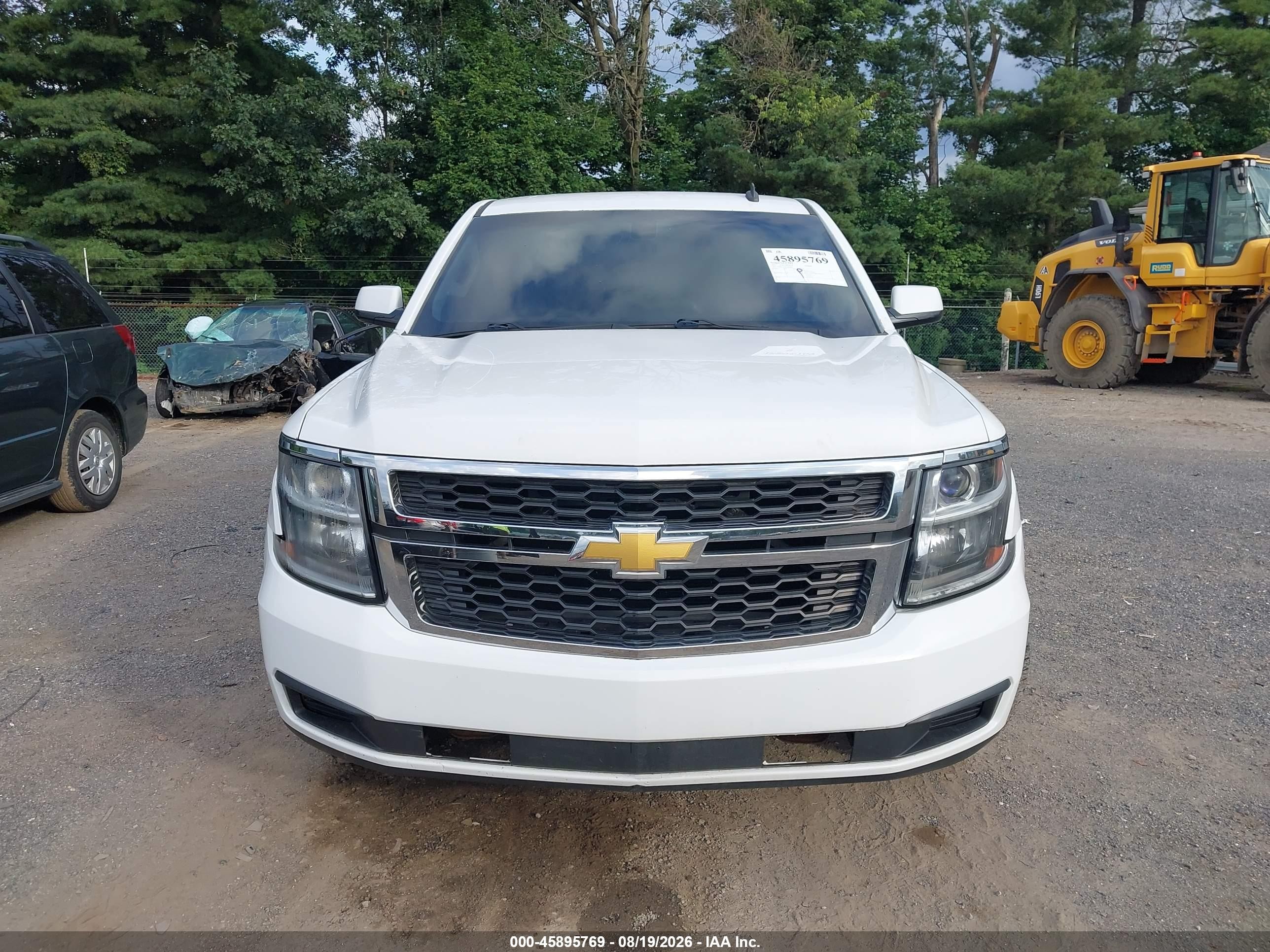 2015 Chevrolet Tahoe Commercial White vin: 1GNSK3EC6FR306090