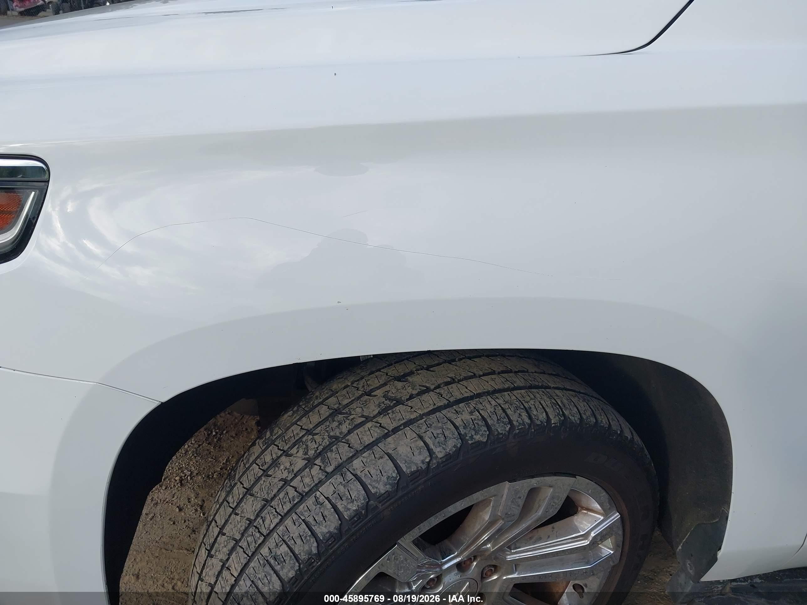 2015 Chevrolet Tahoe Commercial White vin: 1GNSK3EC6FR306090