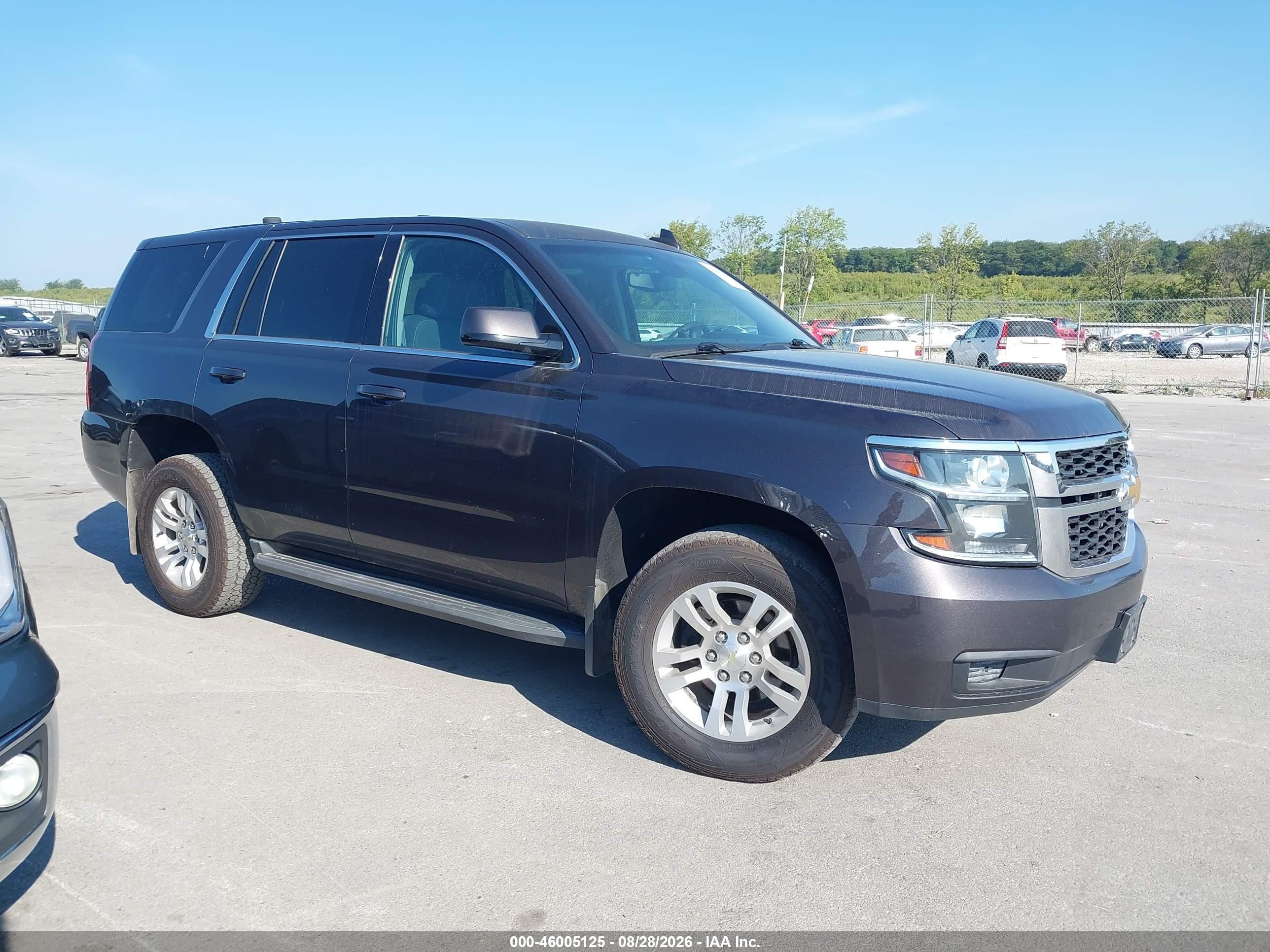 2015 Chevrolet Tahoe Commercial Fleet Черный vin: 1GNSK3EC8FR528047