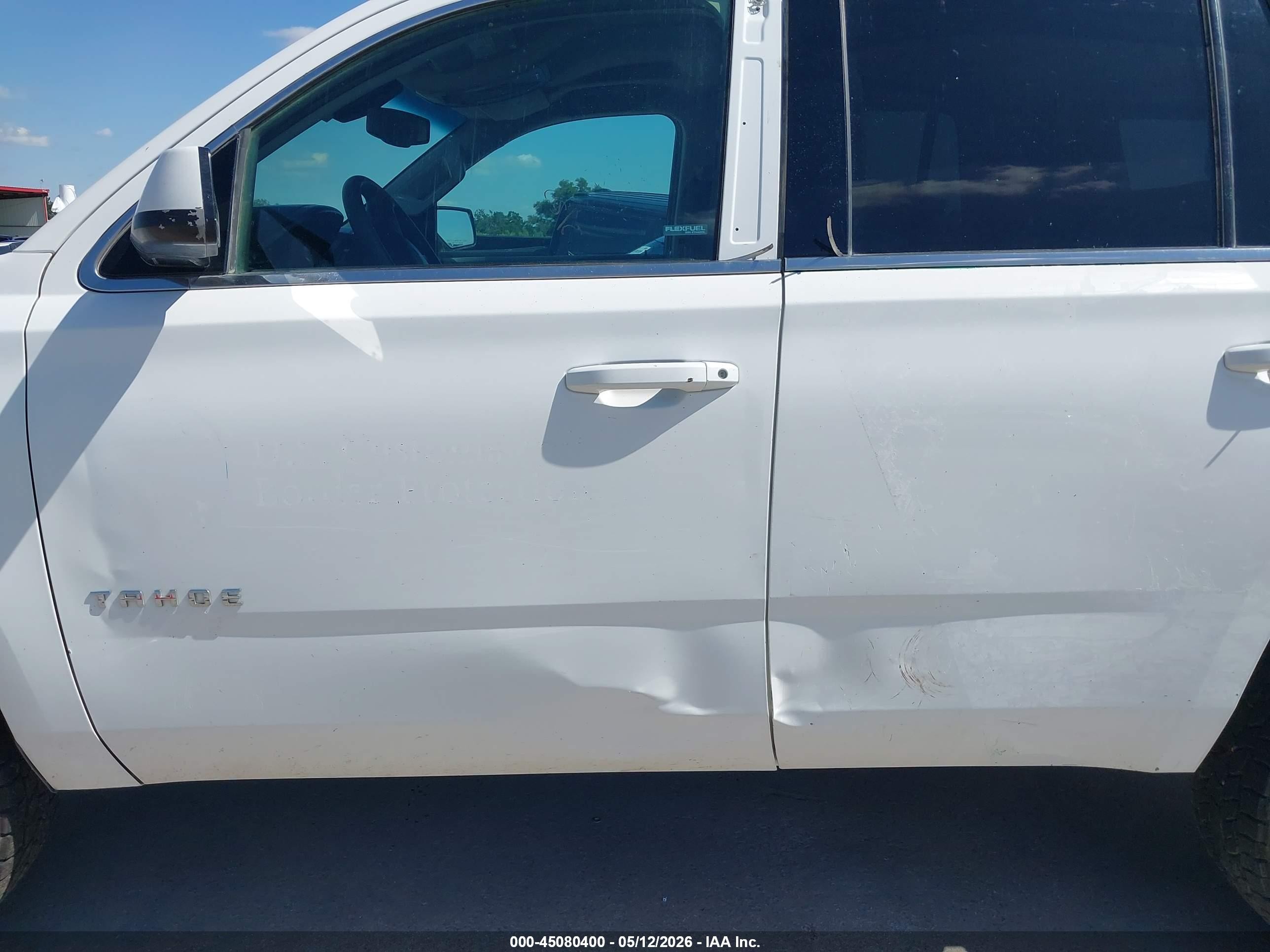 2015 Chevrolet Tahoe Commercial Fleet White vin: 1GNSK4EC1FR576785