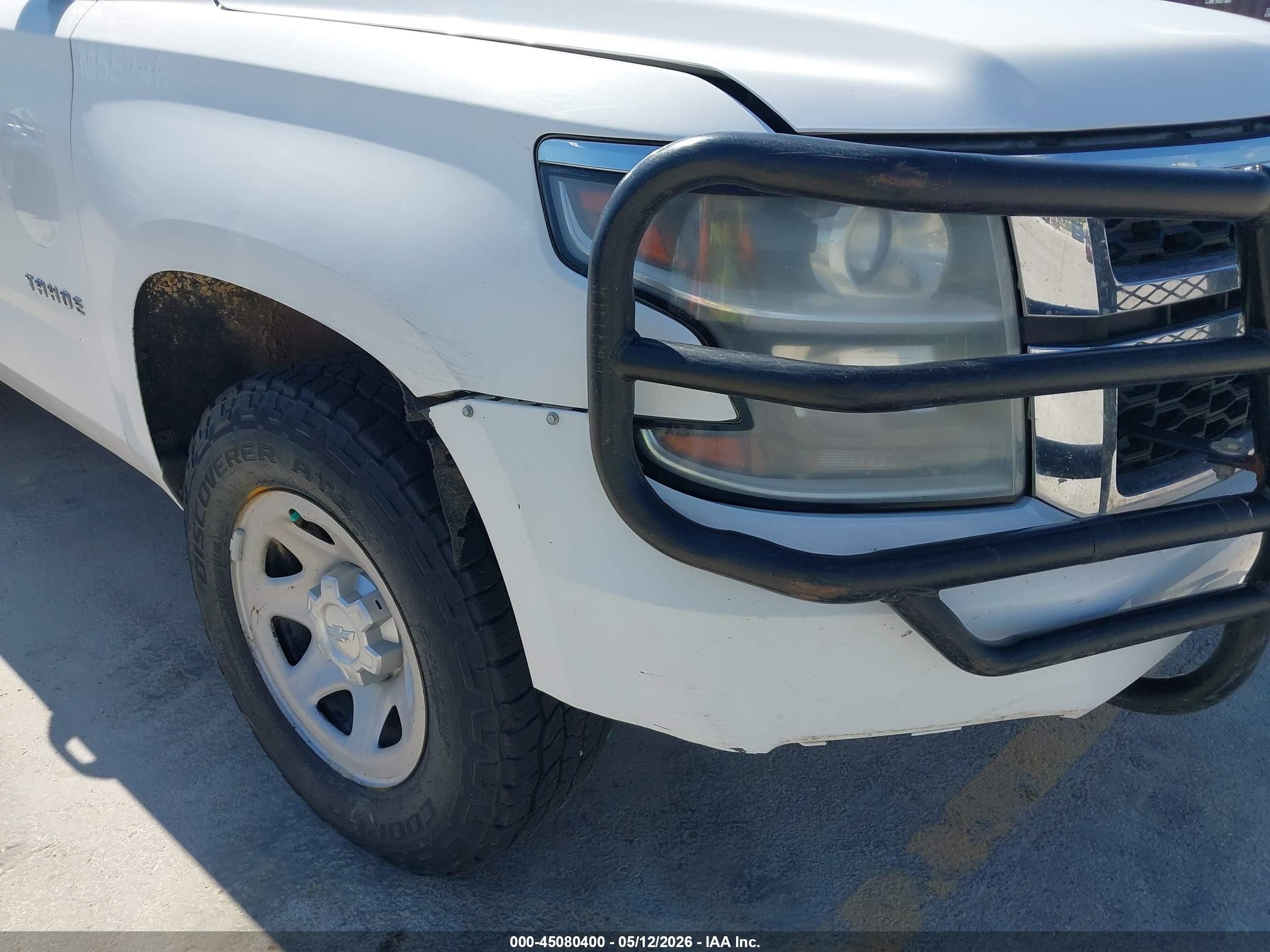 2015 Chevrolet Tahoe Commercial Fleet White vin: 1GNSK4EC1FR576785