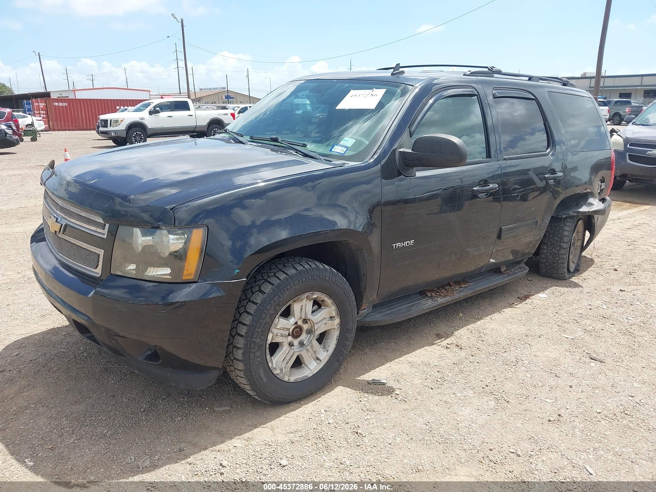 2011 Chevrolet Tahoe Ls Black vin: 1GNSKAE02BR353069