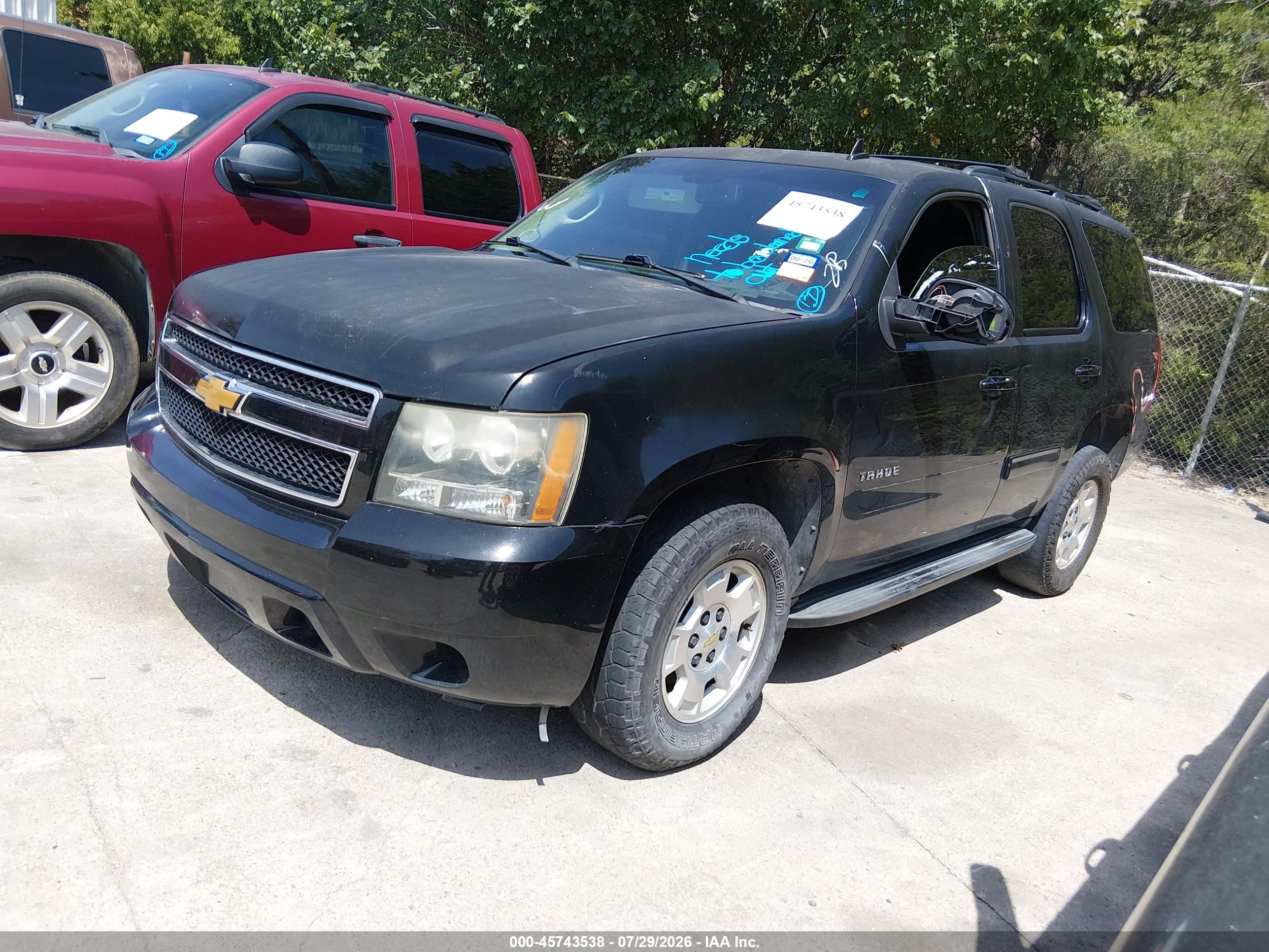 2014 Chevrolet Tahoe Ls Black vin: 1GNSKAE04ER207597