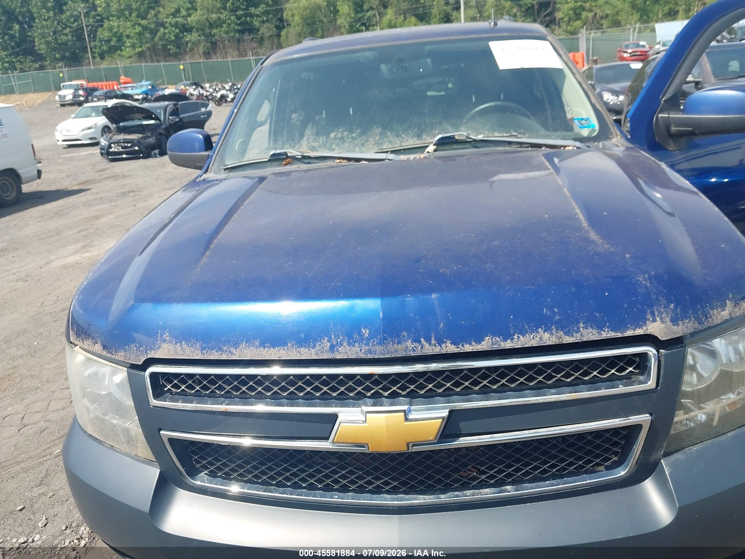 2012 Chevrolet Tahoe Ls Blue vin: 1GNSKAE06CR168203