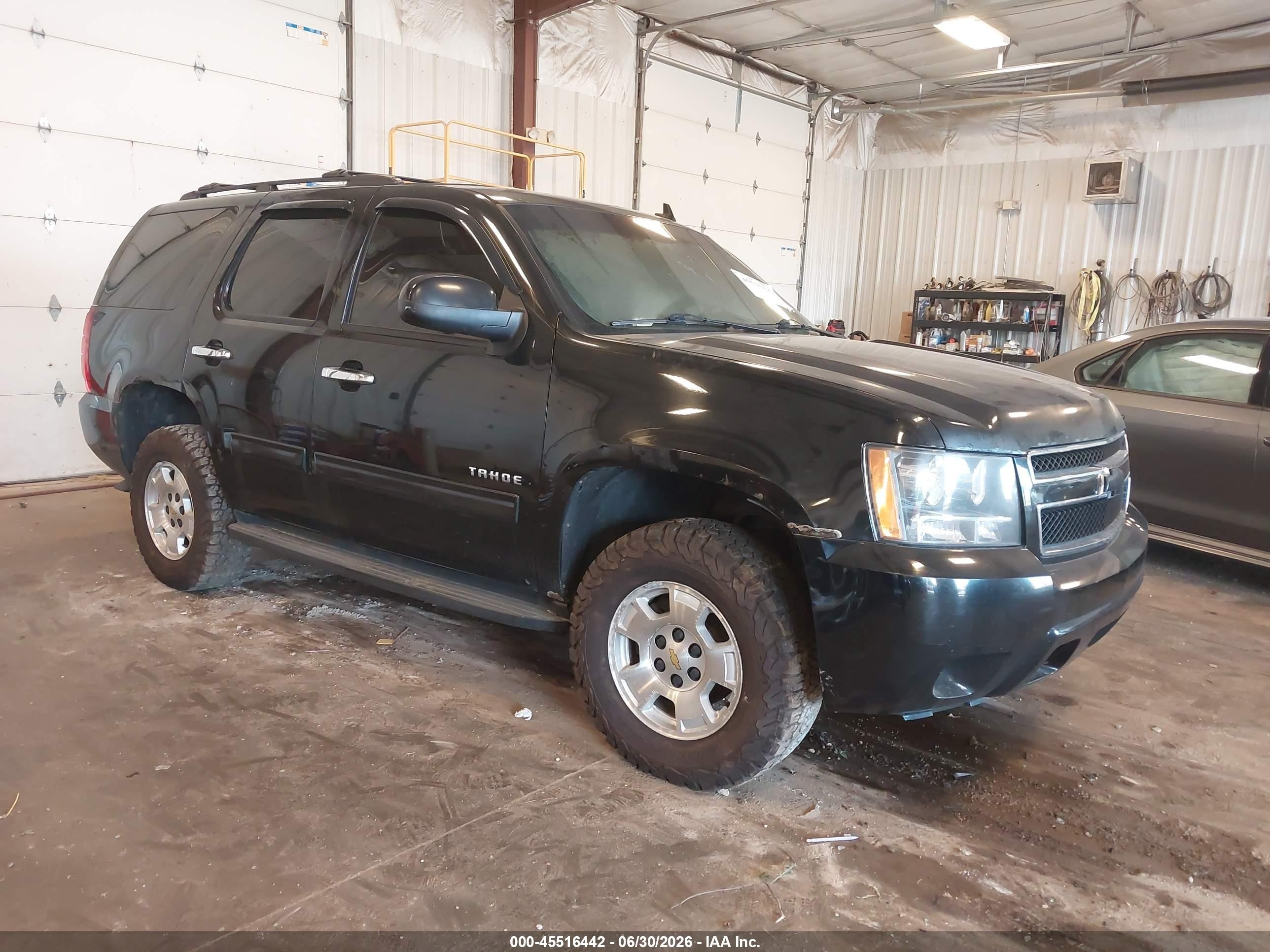 2013 Chevrolet Tahoe Ls Black vin: 1GNSKAE07DR100218