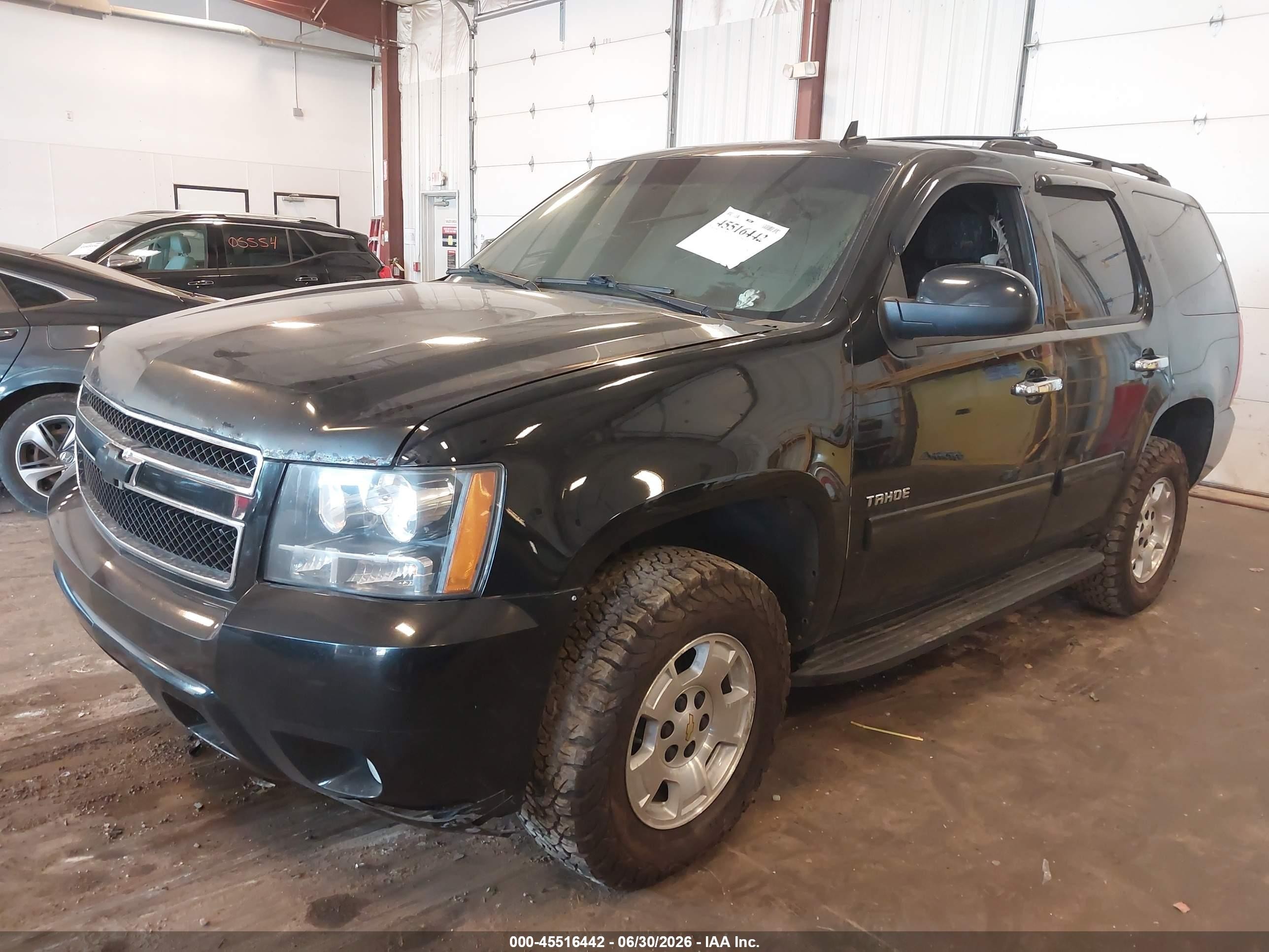 2013 Chevrolet Tahoe Ls Black vin: 1GNSKAE07DR100218