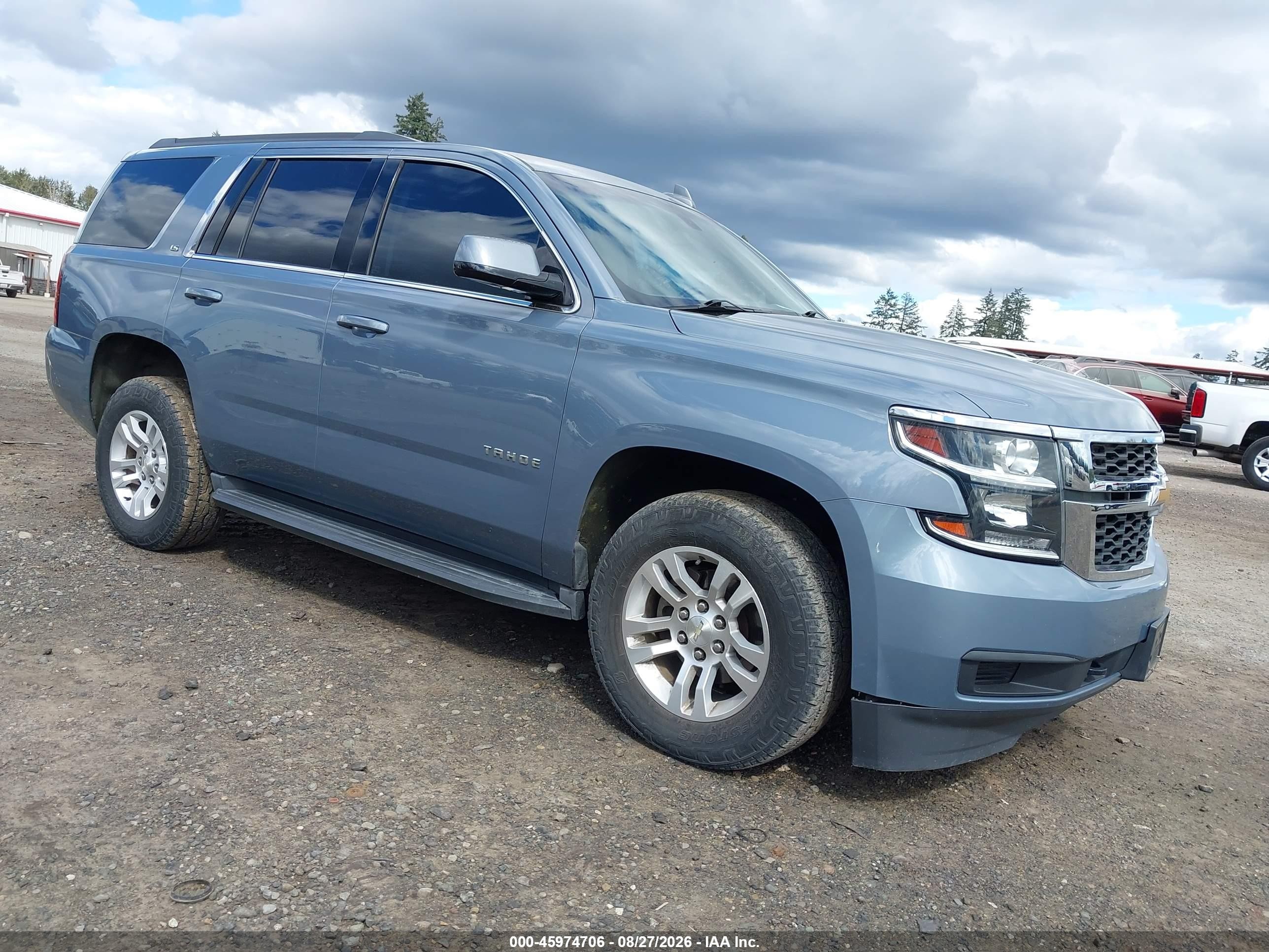 2016 Chevrolet Tahoe Ls Blue vin: 1GNSKAEC3GR413829
