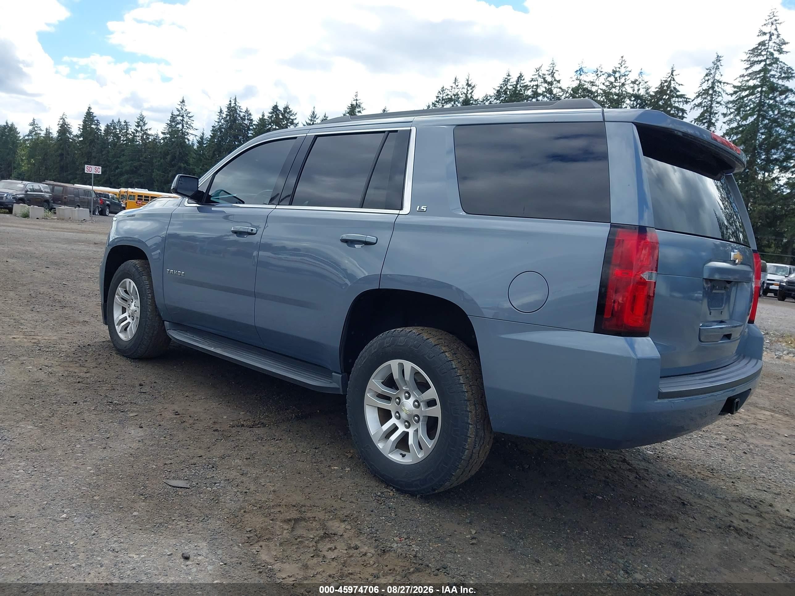 2016 Chevrolet Tahoe Ls Blue vin: 1GNSKAEC3GR413829