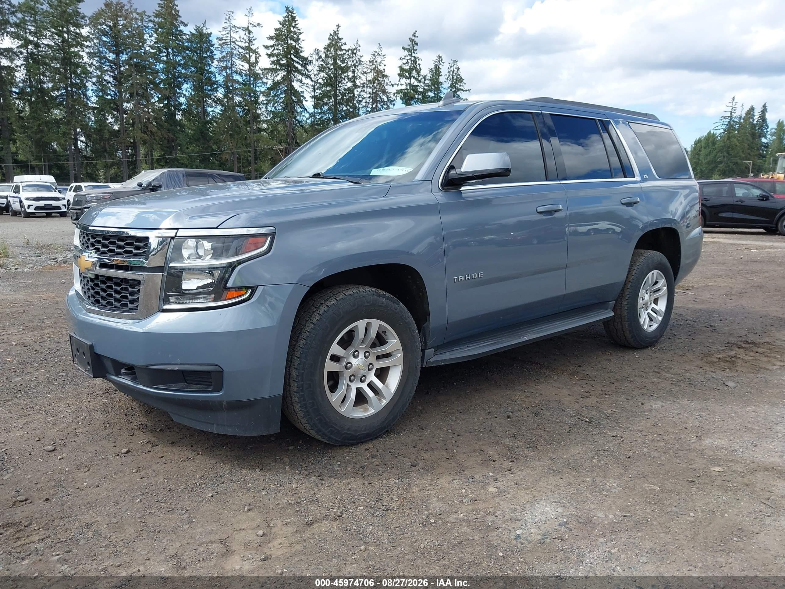2016 Chevrolet Tahoe Ls Blue vin: 1GNSKAEC3GR413829