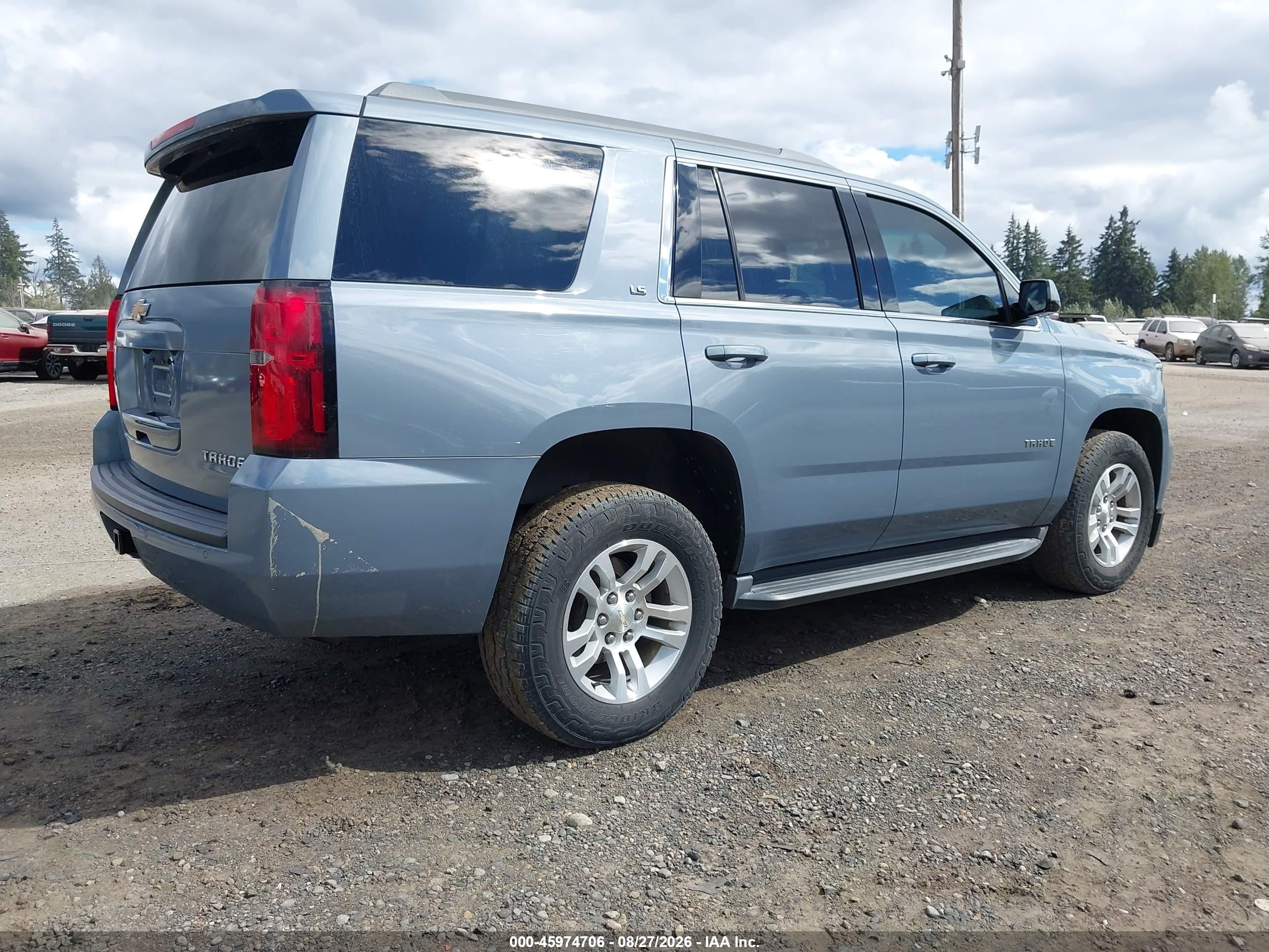 2016 Chevrolet Tahoe Ls Blue vin: 1GNSKAEC3GR413829