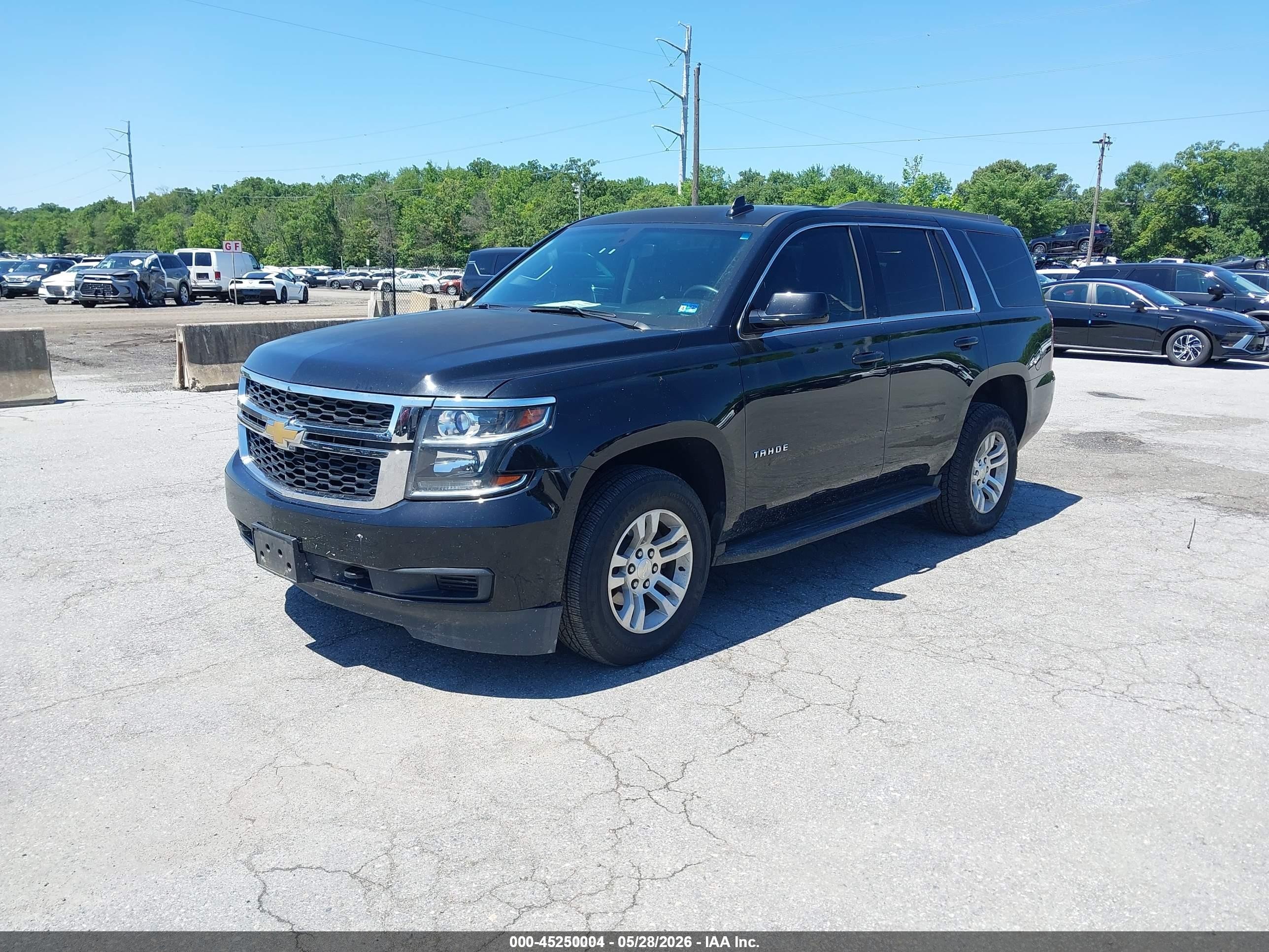 2017 Chevrolet Tahoe Ls Черный vin: 1GNSKAEC5HR297714