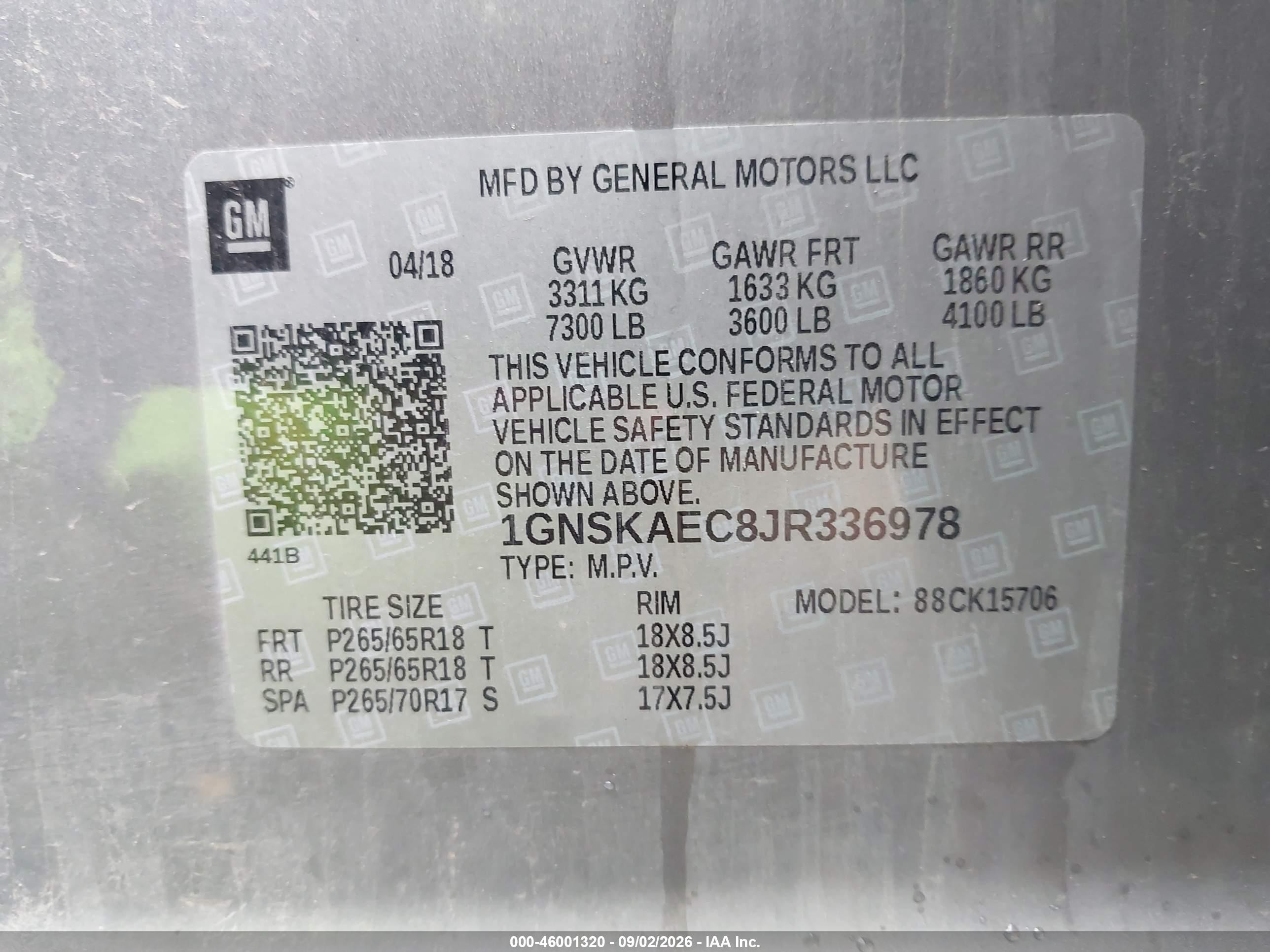 2018 Chevrolet Tahoe Ls Pewter vin: 1GNSKAEC8JR336978