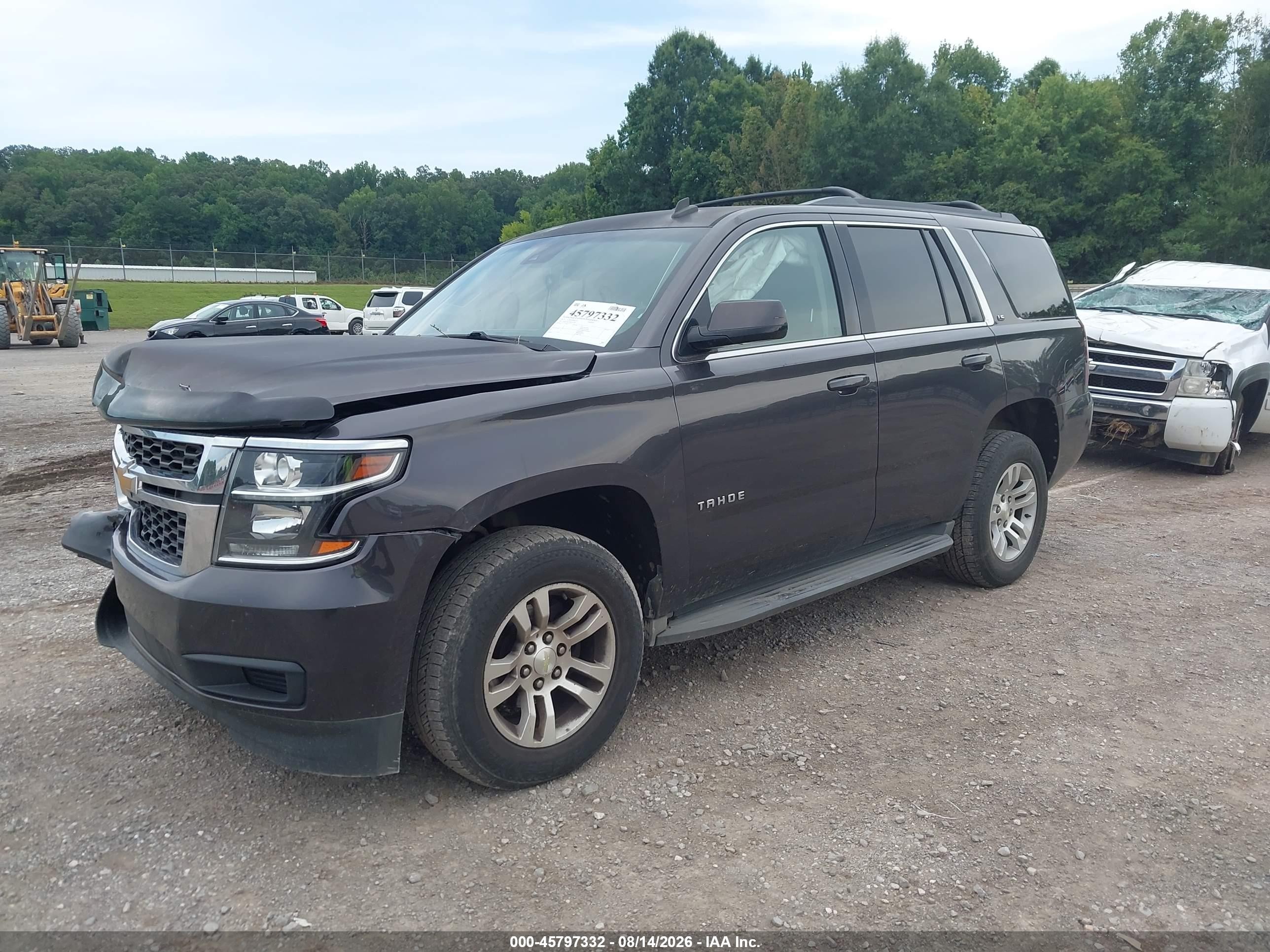 2015 Chevrolet Tahoe Ls Серый vin: 1GNSKAEC9FR242390
