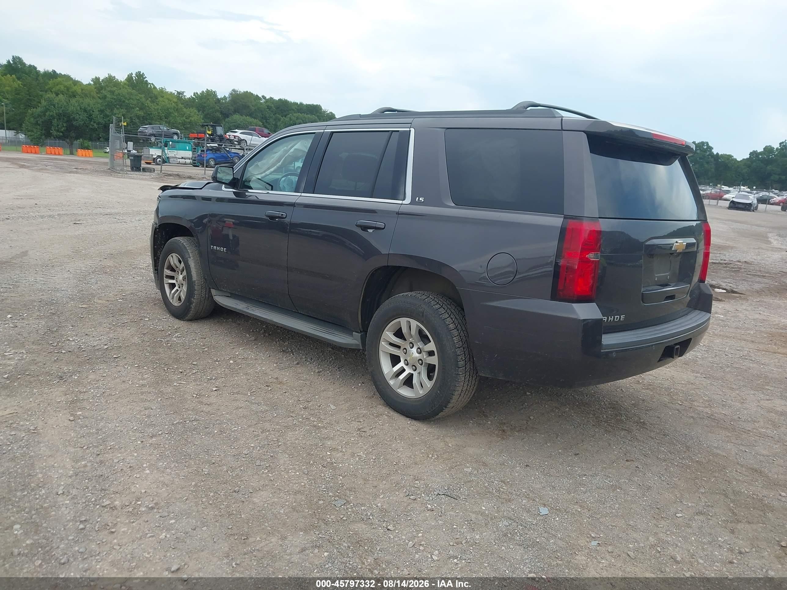 2015 Chevrolet Tahoe Ls Серый vin: 1GNSKAEC9FR242390