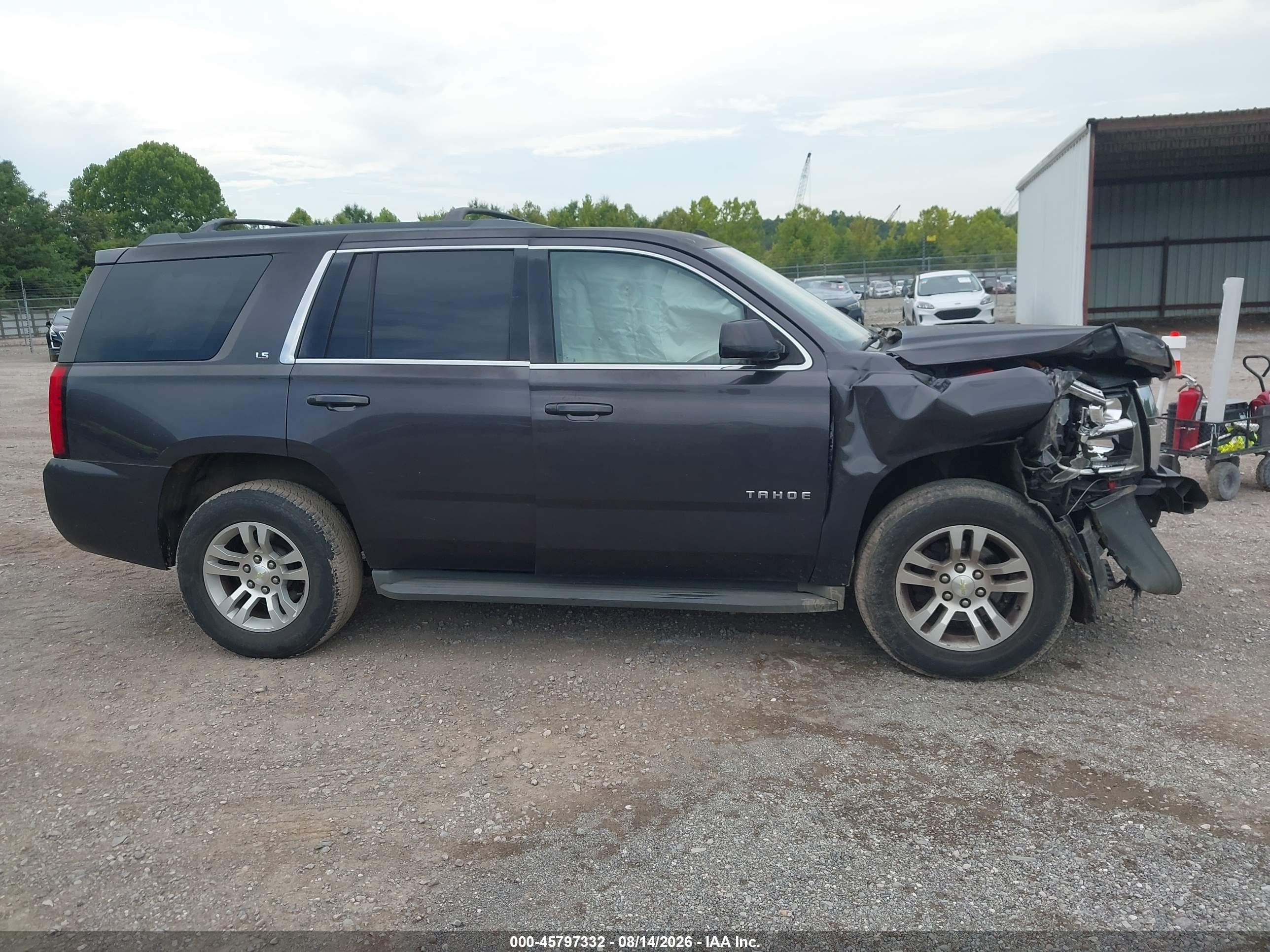 2015 Chevrolet Tahoe Ls Серый vin: 1GNSKAEC9FR242390
