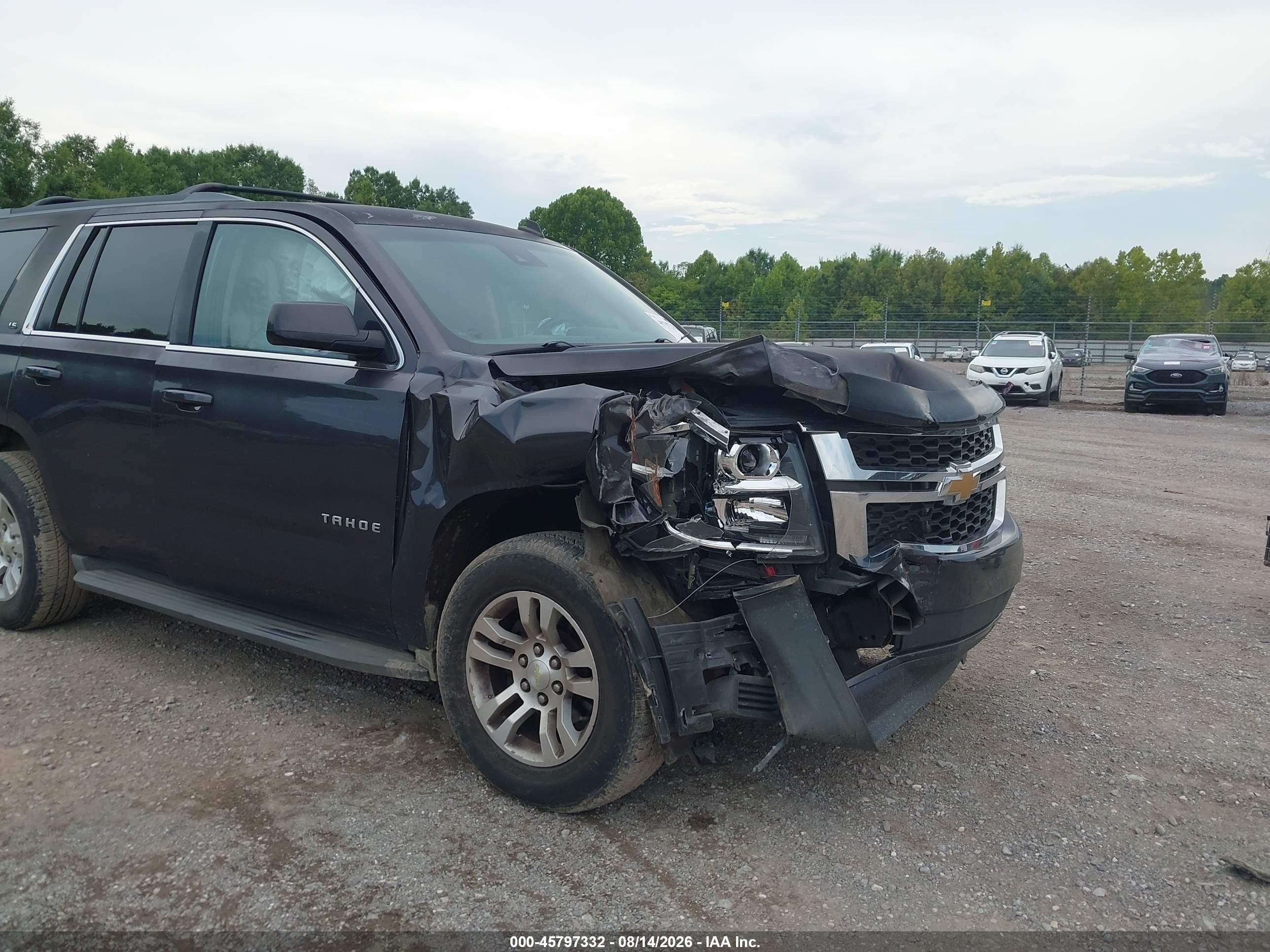 2015 Chevrolet Tahoe Ls Серый vin: 1GNSKAEC9FR242390