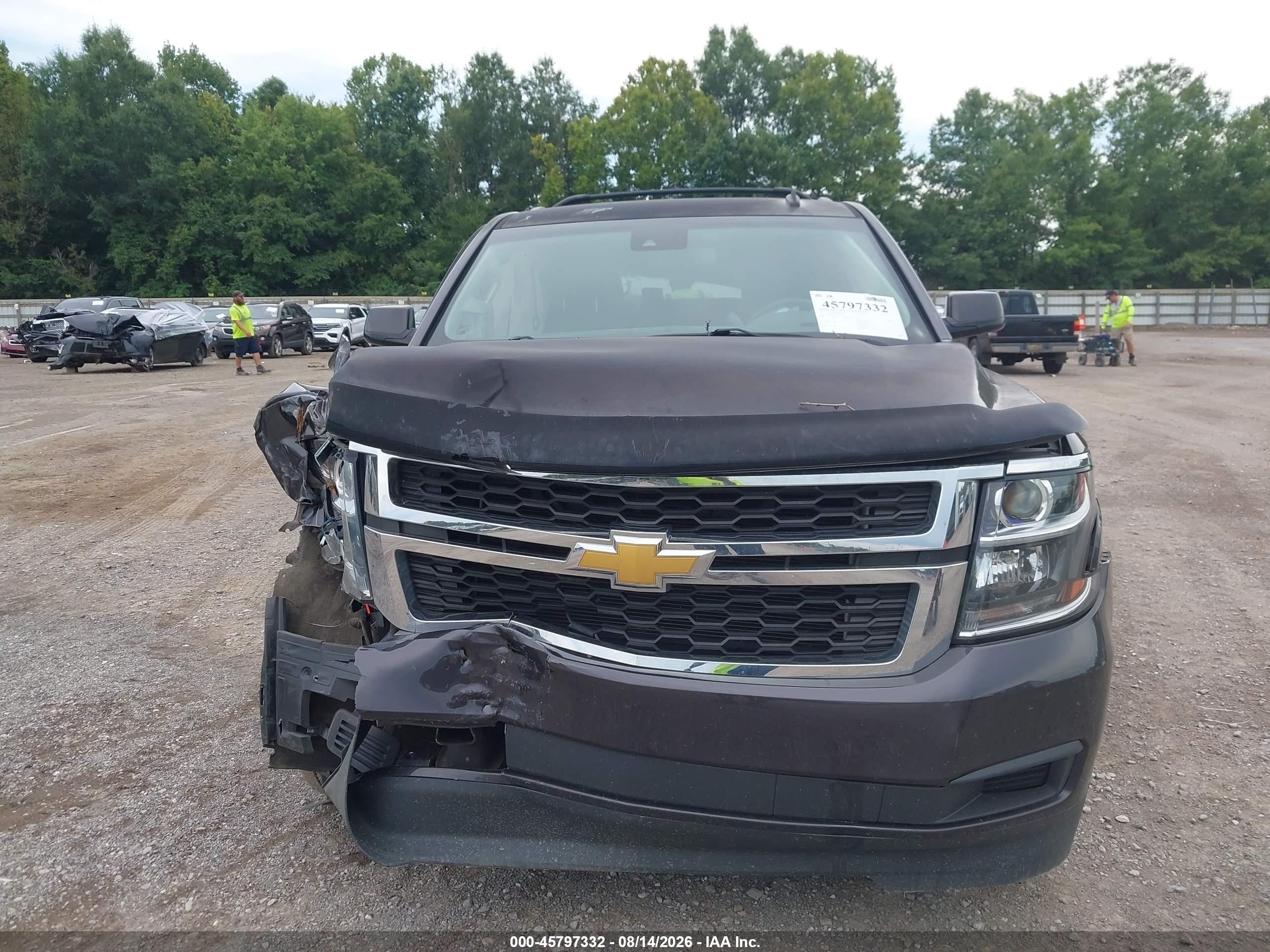 2015 Chevrolet Tahoe Ls Серый vin: 1GNSKAEC9FR242390