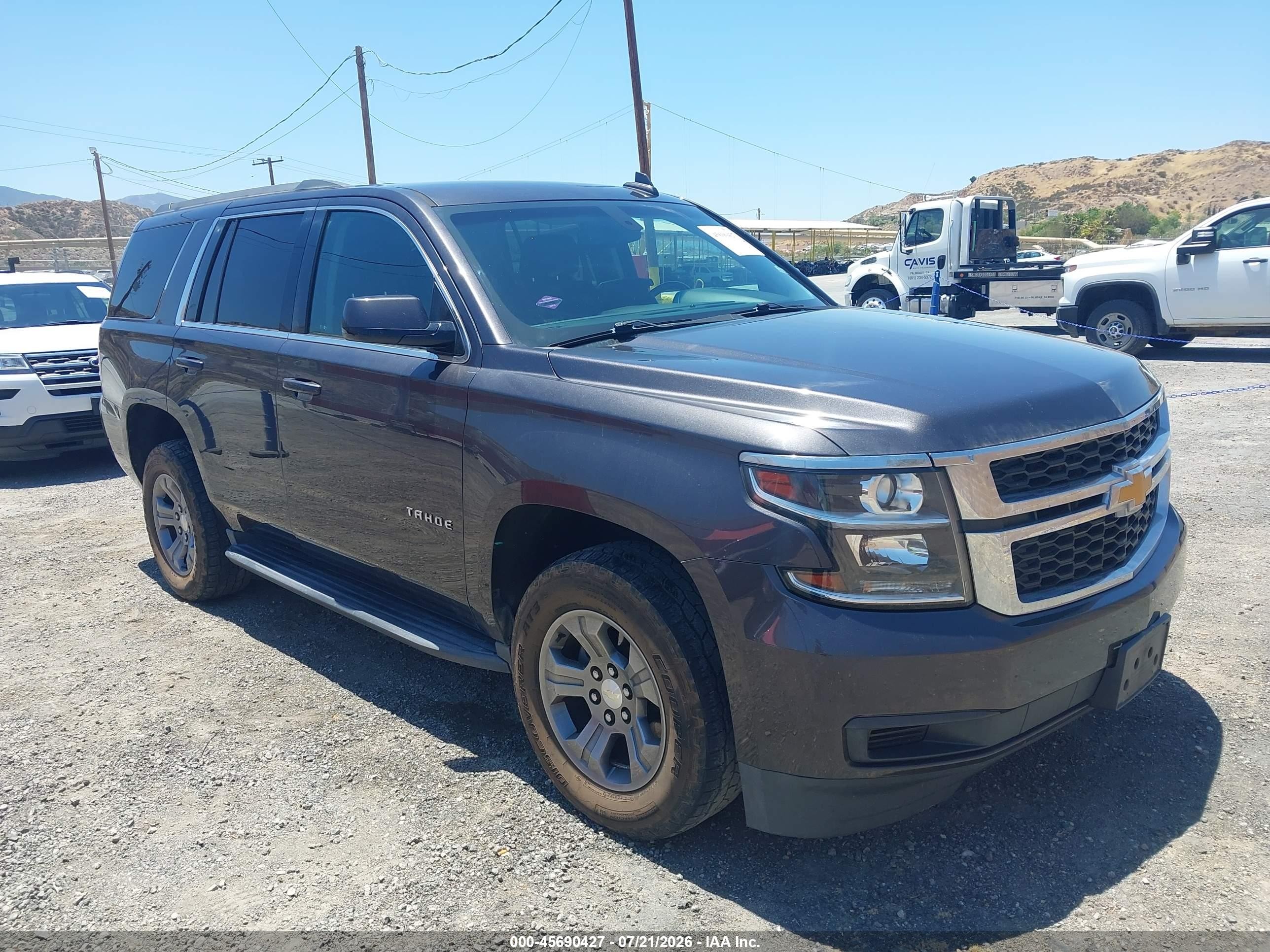 2018 Chevrolet Tahoe Ls Black vin: 1GNSKAKC1JR324367