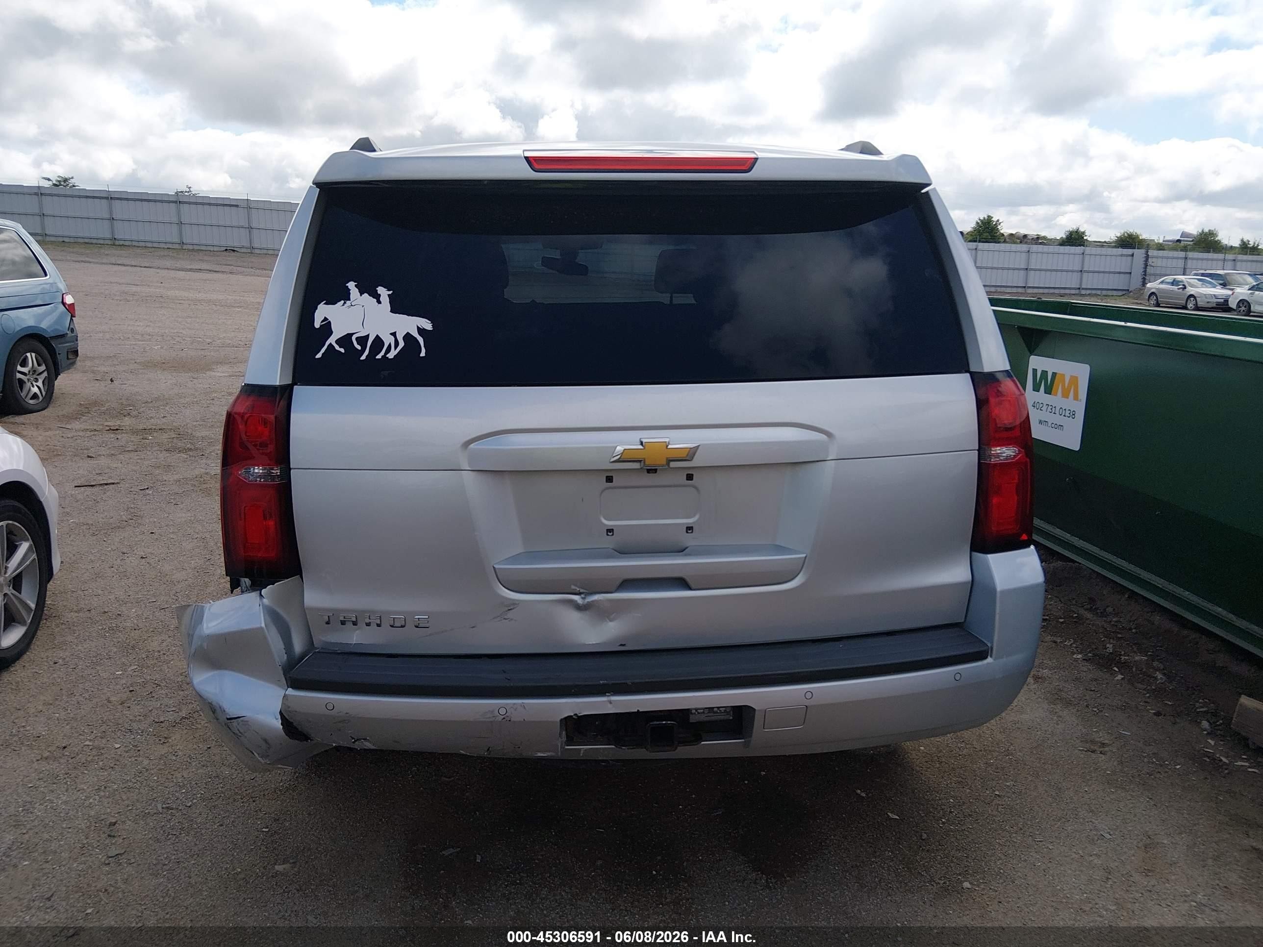 2015 Chevrolet Tahoe Ls White vin: 1GNSKAKC3FR508393