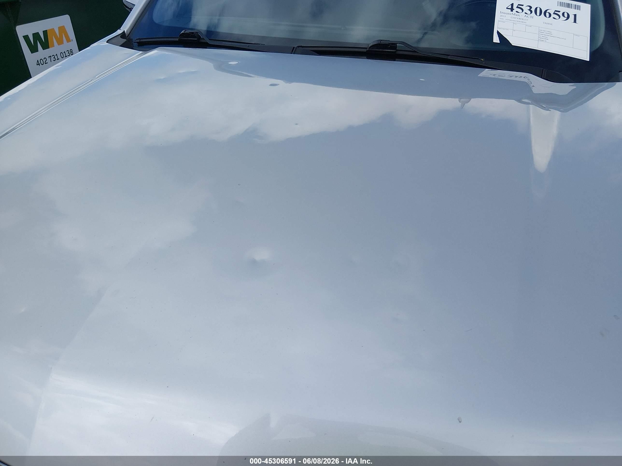 2015 Chevrolet Tahoe Ls White vin: 1GNSKAKC3FR508393