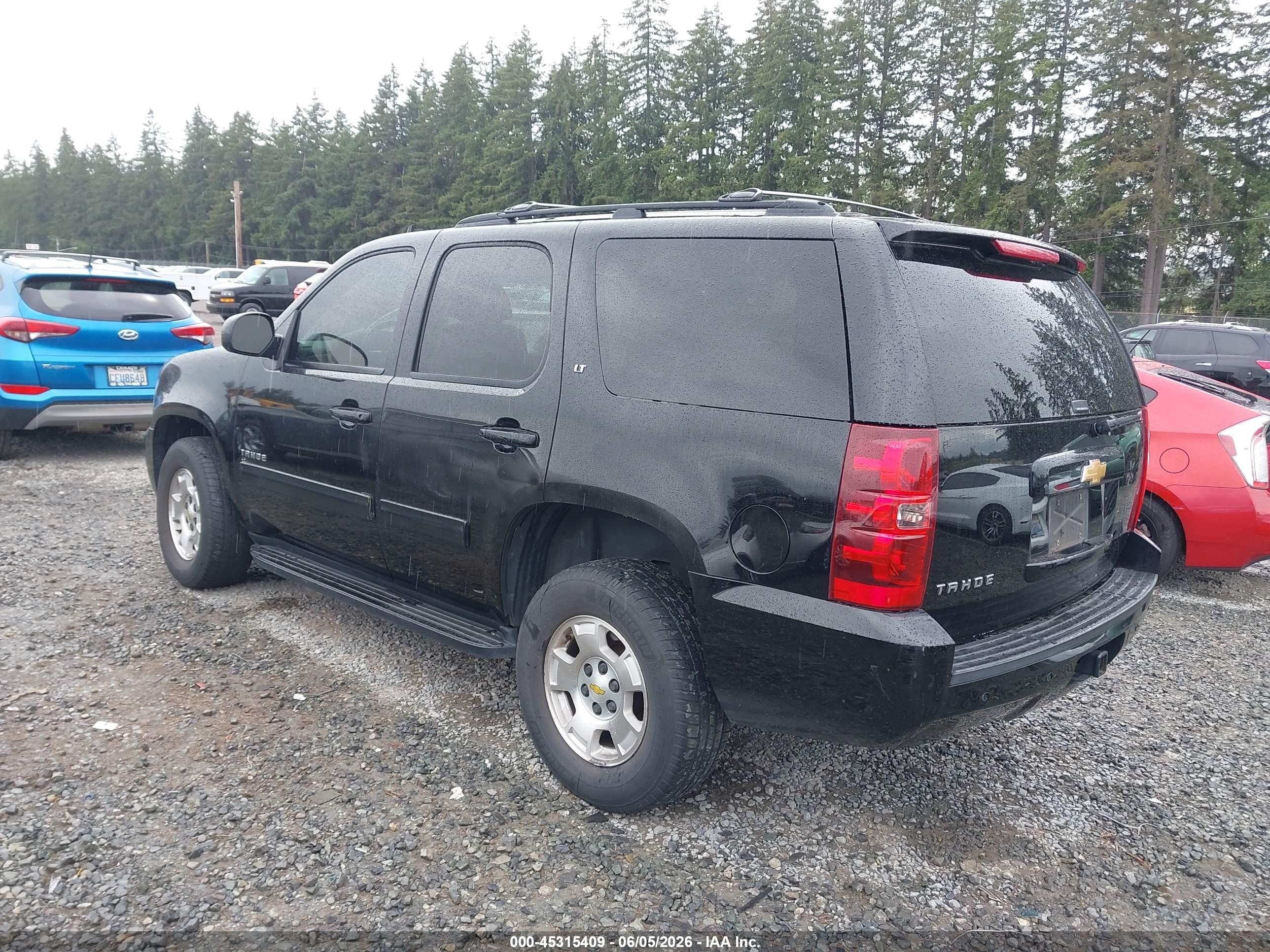 2013 Chevrolet Tahoe Lt Black vin: 1GNSKBE00DR237037