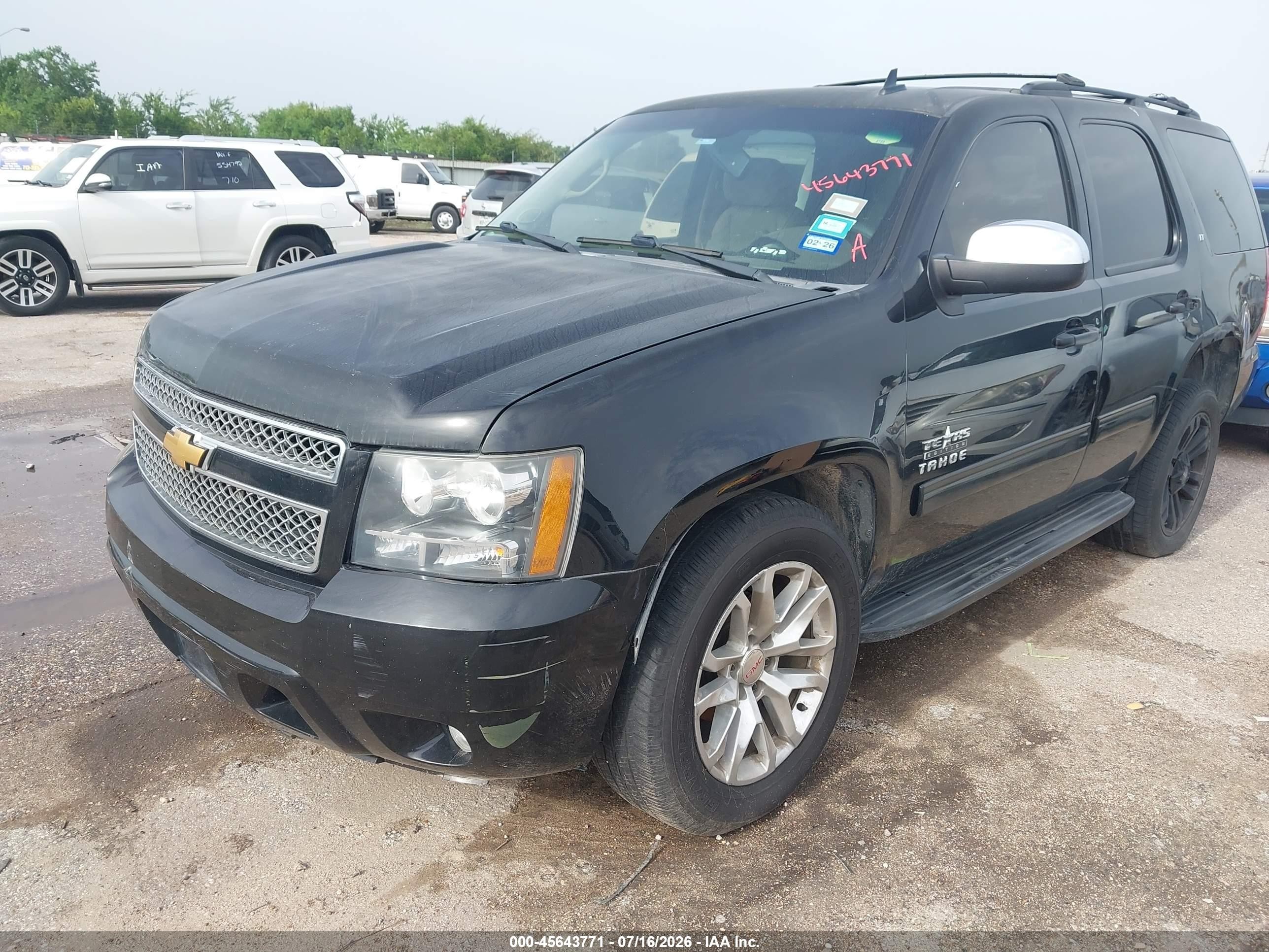 2013 Chevrolet Tahoe Lt Black vin: 1GNSKBE06DR256661