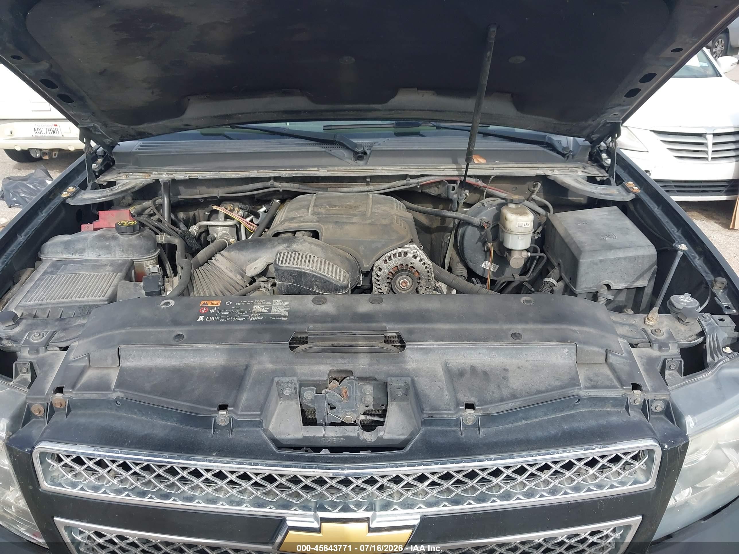 2013 Chevrolet Tahoe Lt Black vin: 1GNSKBE06DR256661