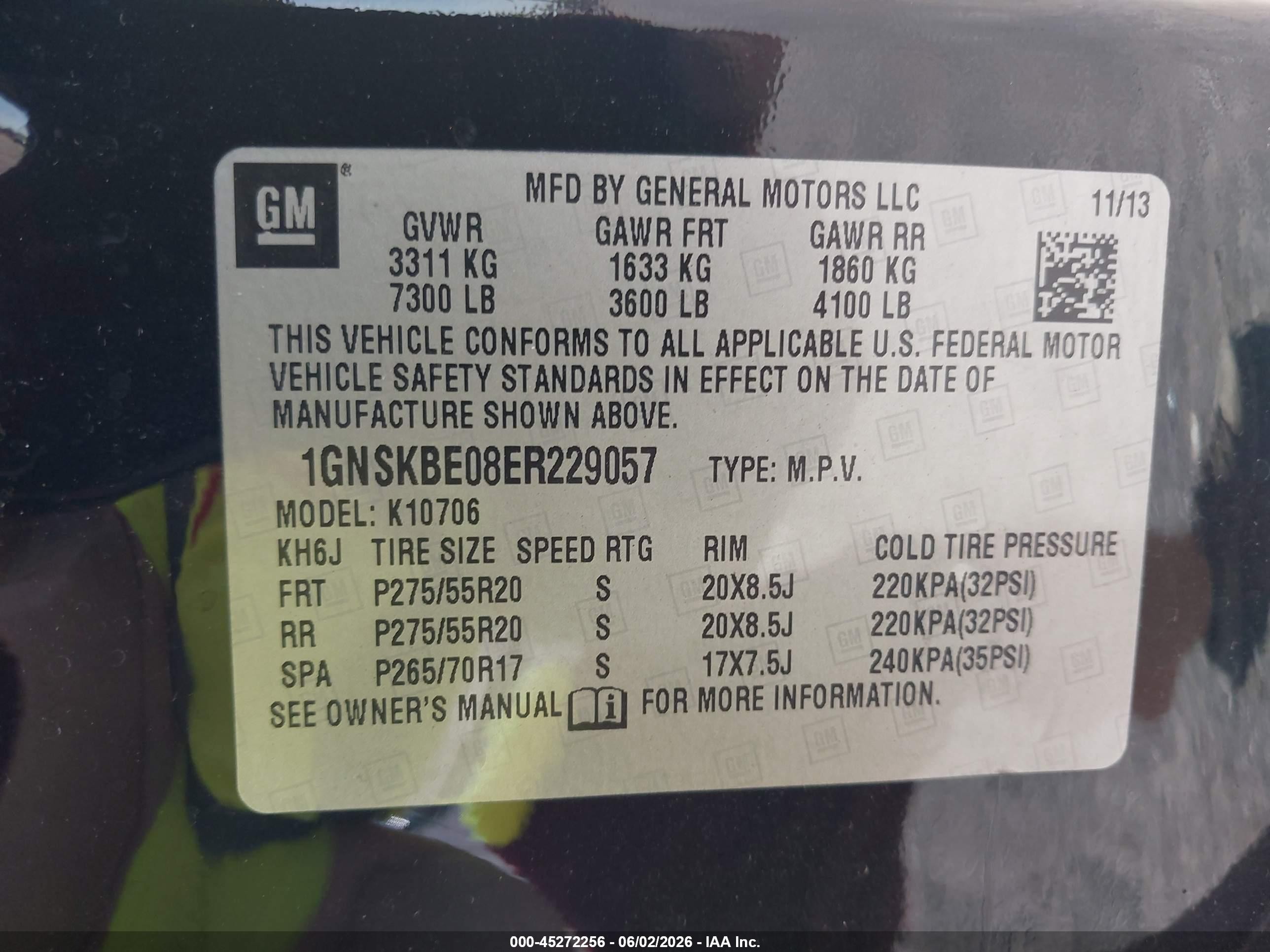2014 Chevrolet Tahoe Lt Черный vin: 1GNSKBE08ER229057