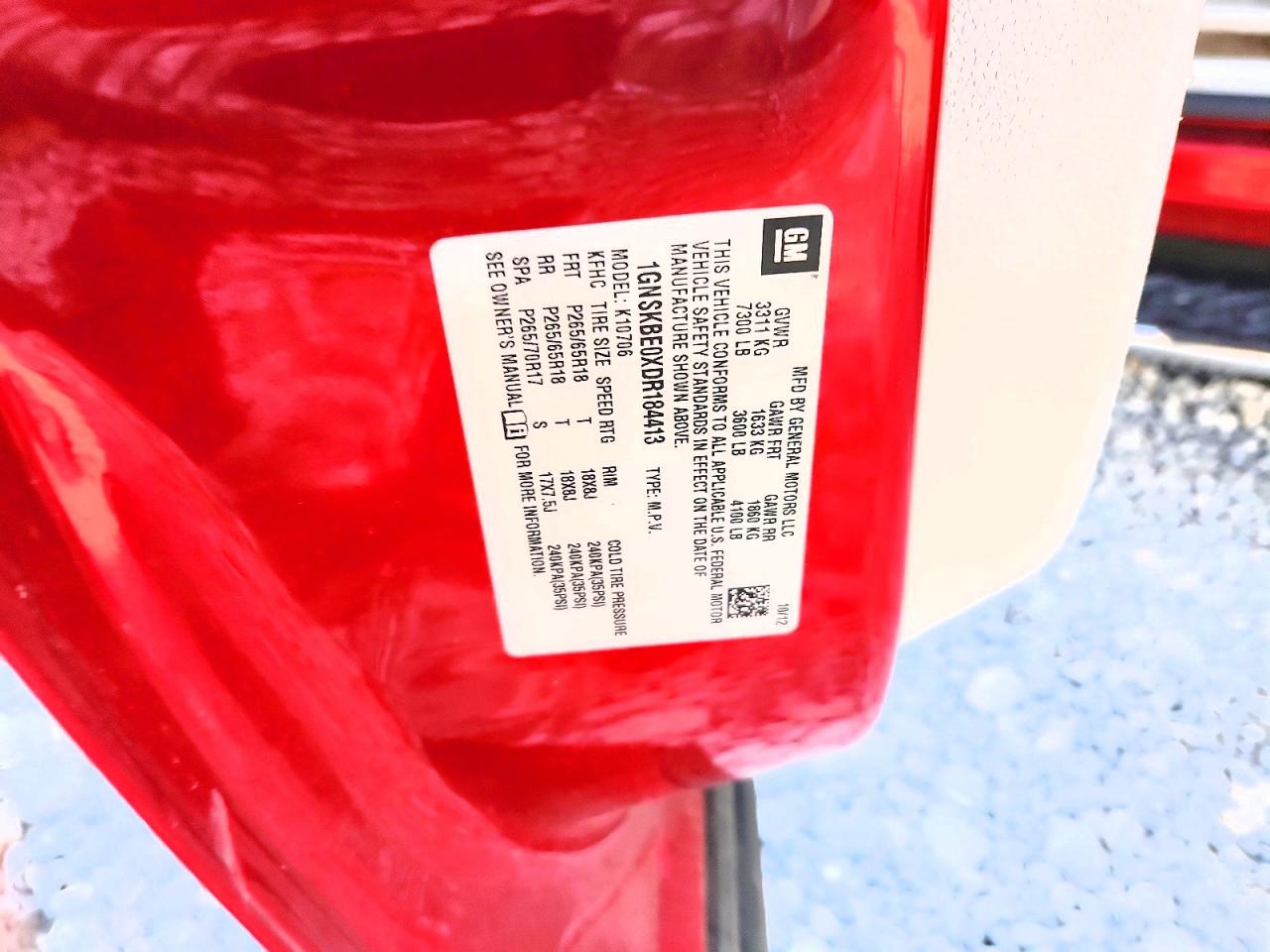 2013 Chevrolet Tahoe K1500 Lt Red vin: 1GNSKBE0XDR184413