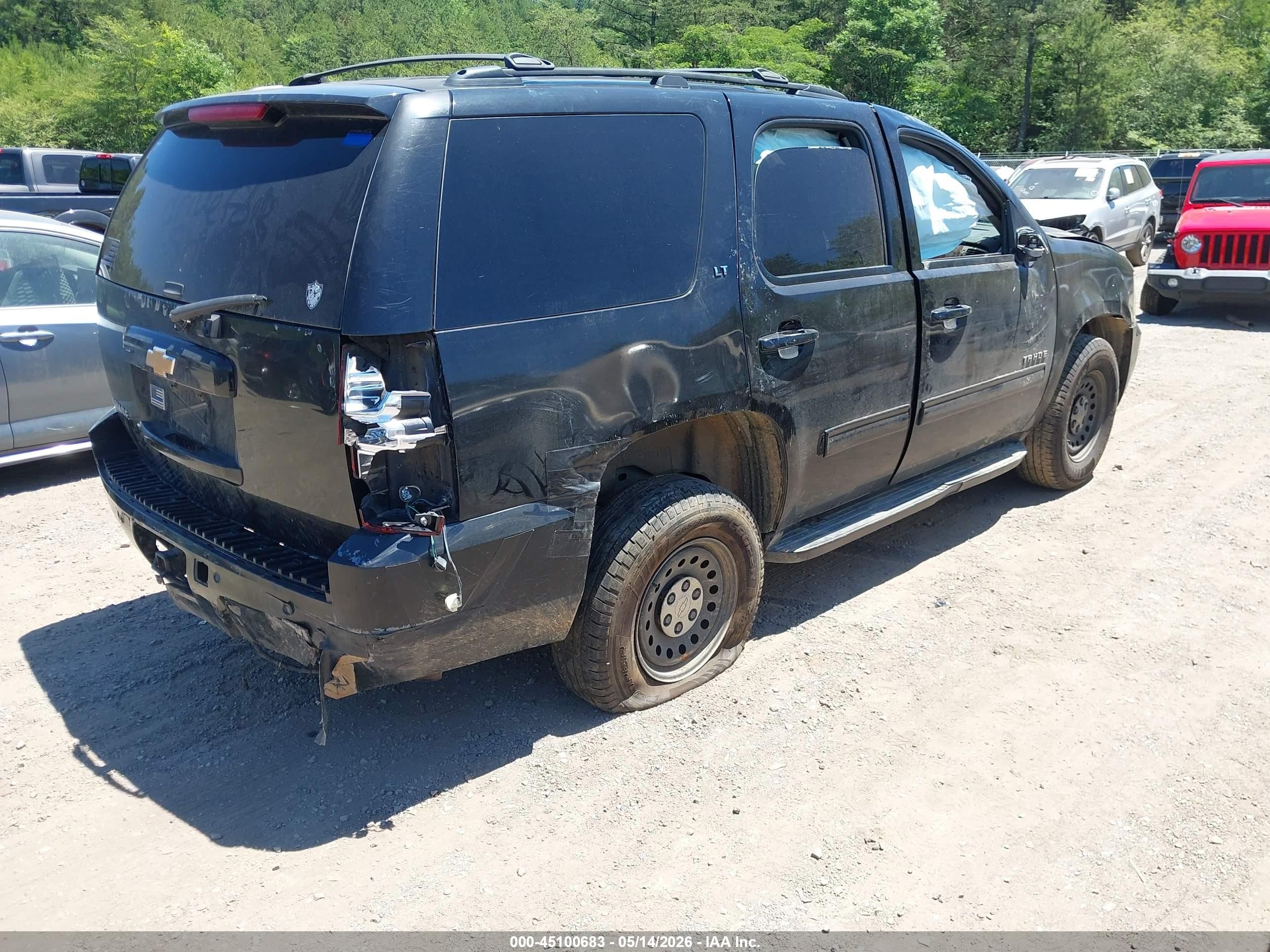 2013 Chevrolet Tahoe Lt Черный vin: 1GNSKBE0XDR290554