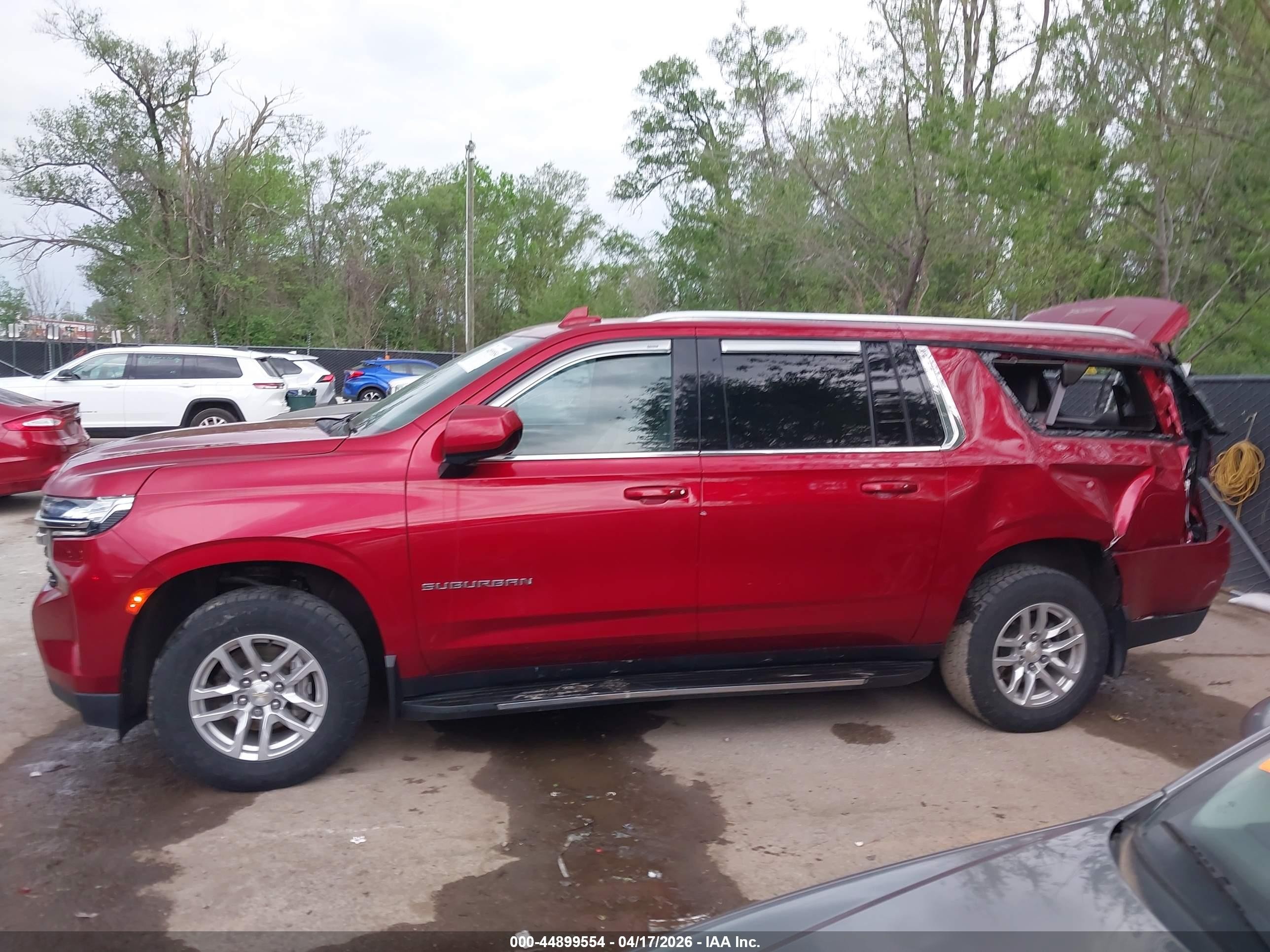 2021 Chevrolet Suburban 4wd Ls Красный vin: 1GNSKBET7MR373997