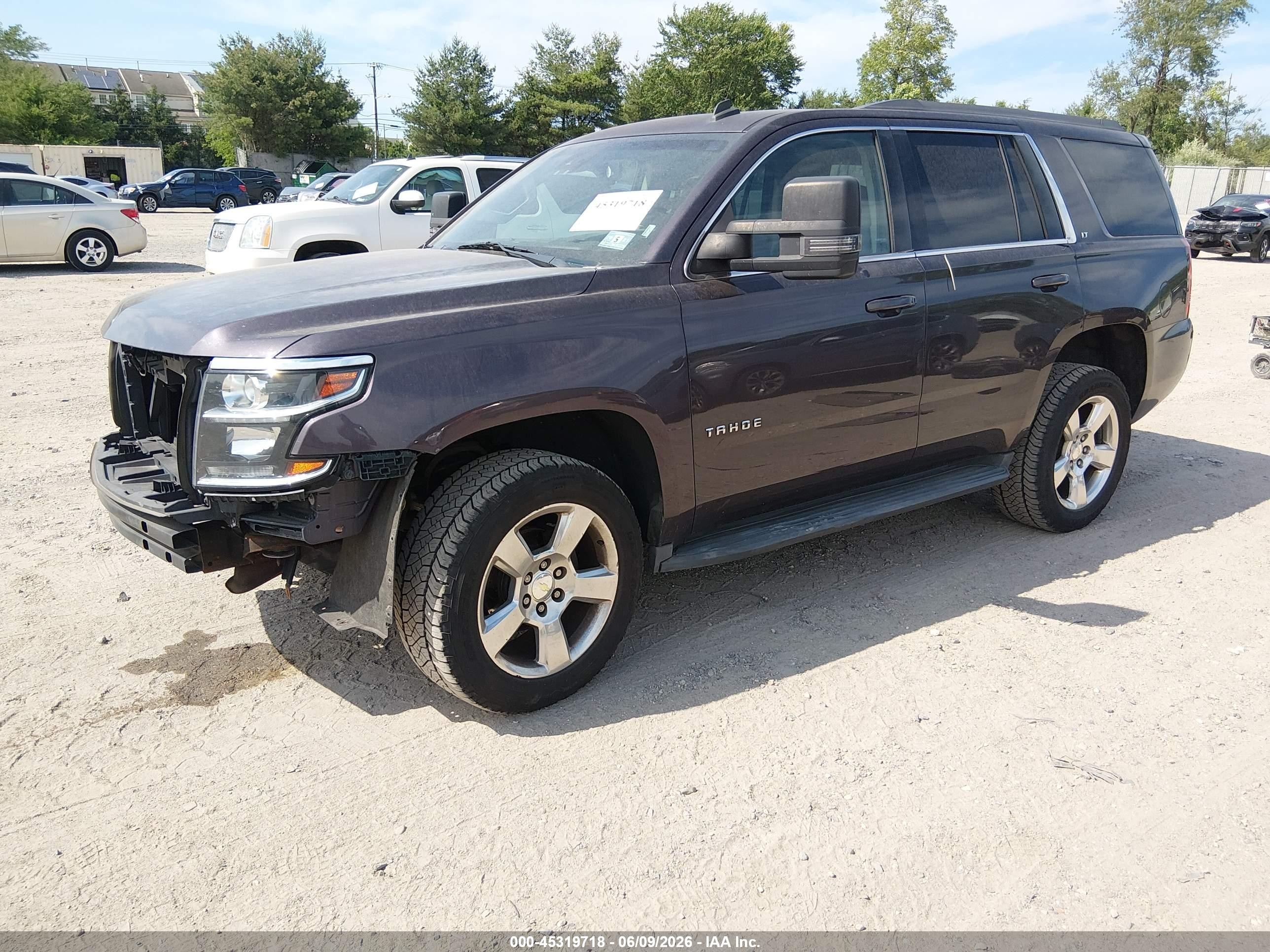 2015 Chevrolet Tahoe Lt Maroon vin: 1GNSKBKC0FR147615
