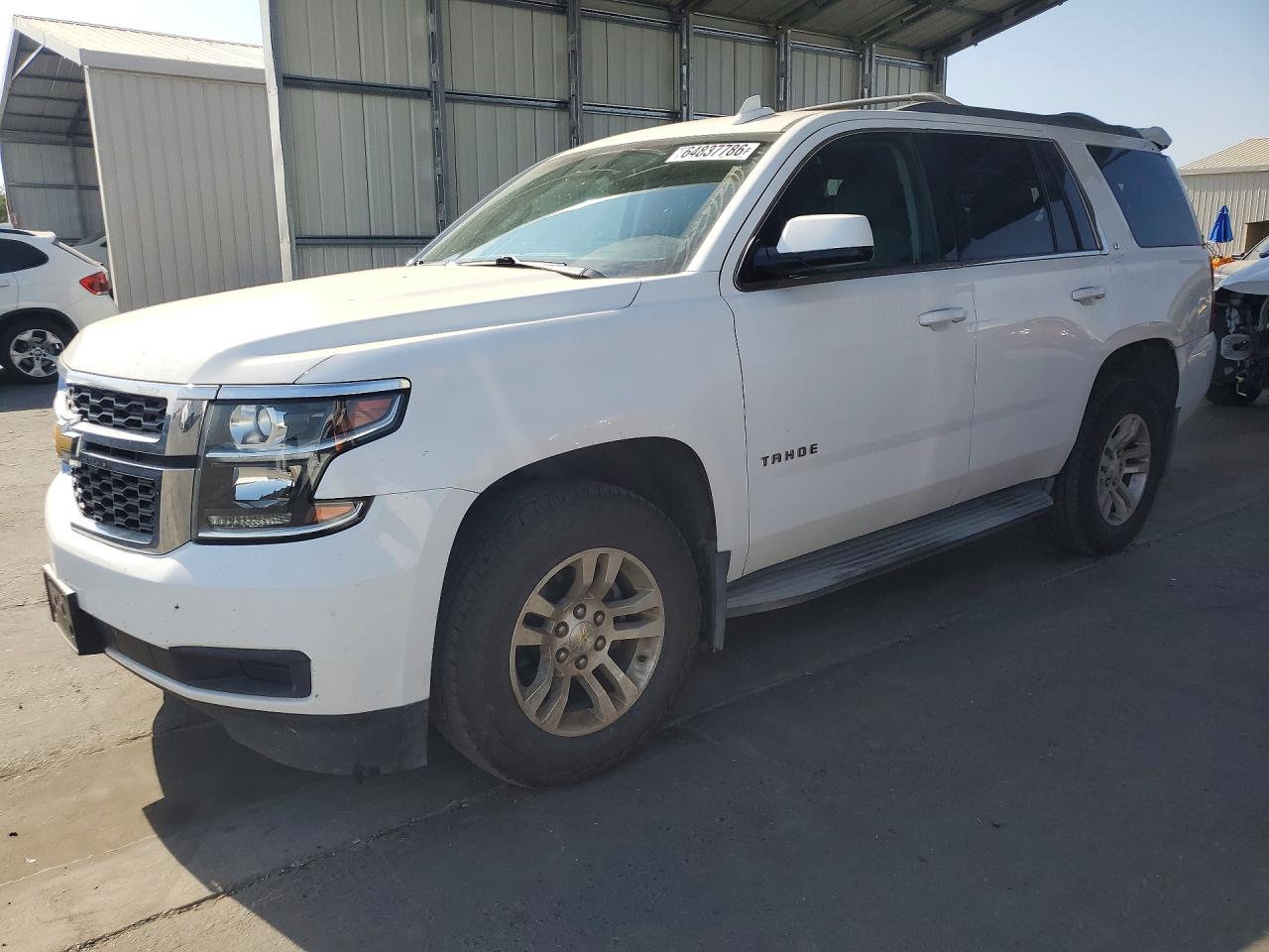 2015 Chevrolet Tahoe K1500 Lt White vin: 1GNSKBKC0FR604861