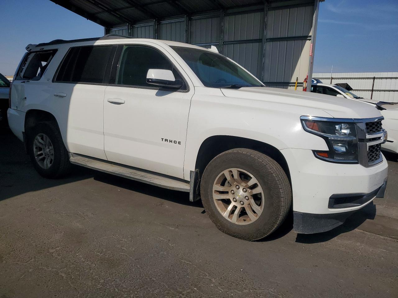2015 Chevrolet Tahoe K1500 Lt White vin: 1GNSKBKC0FR604861