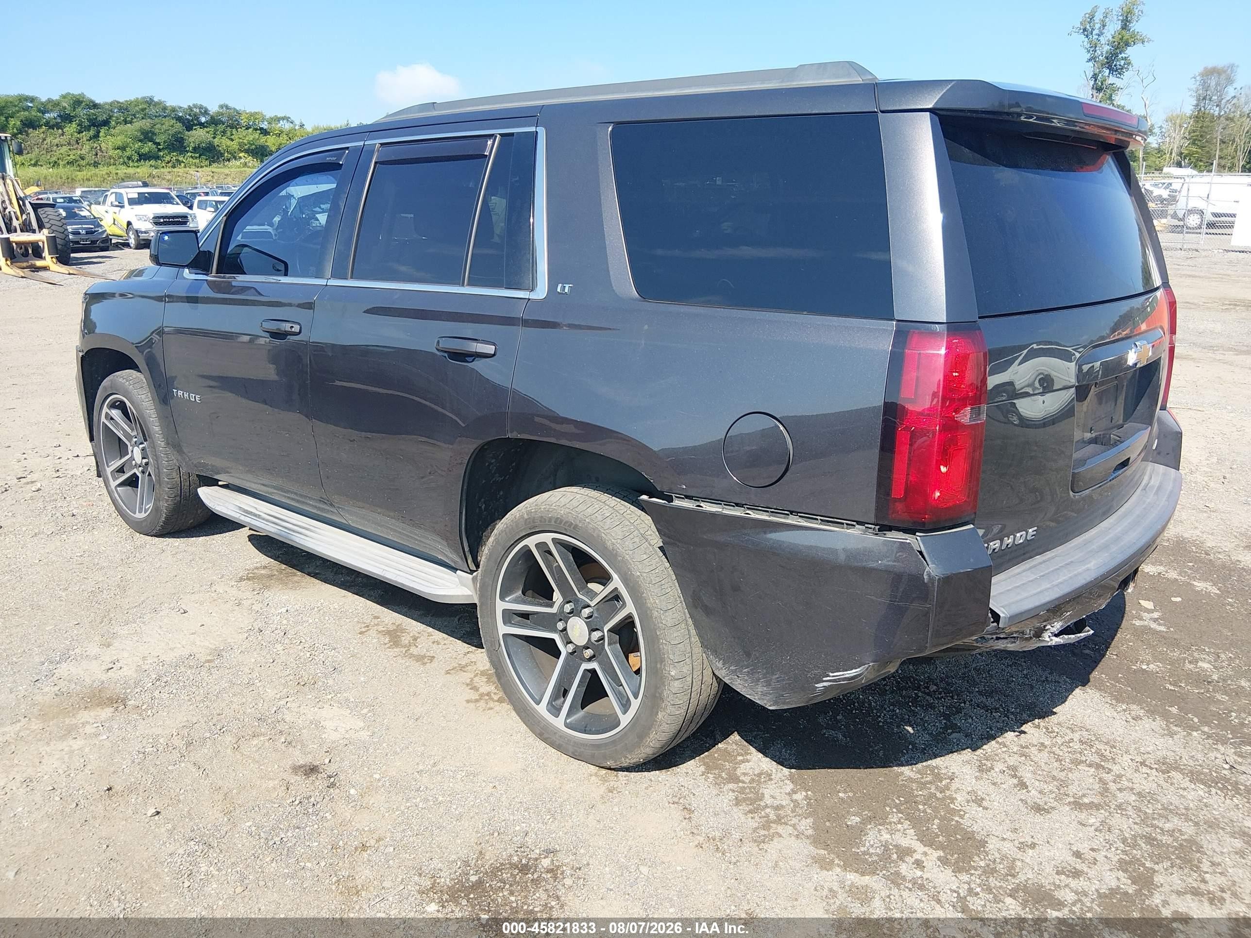 2015 Chevrolet Tahoe Lt Gray vin: 1GNSKBKC1FR247402