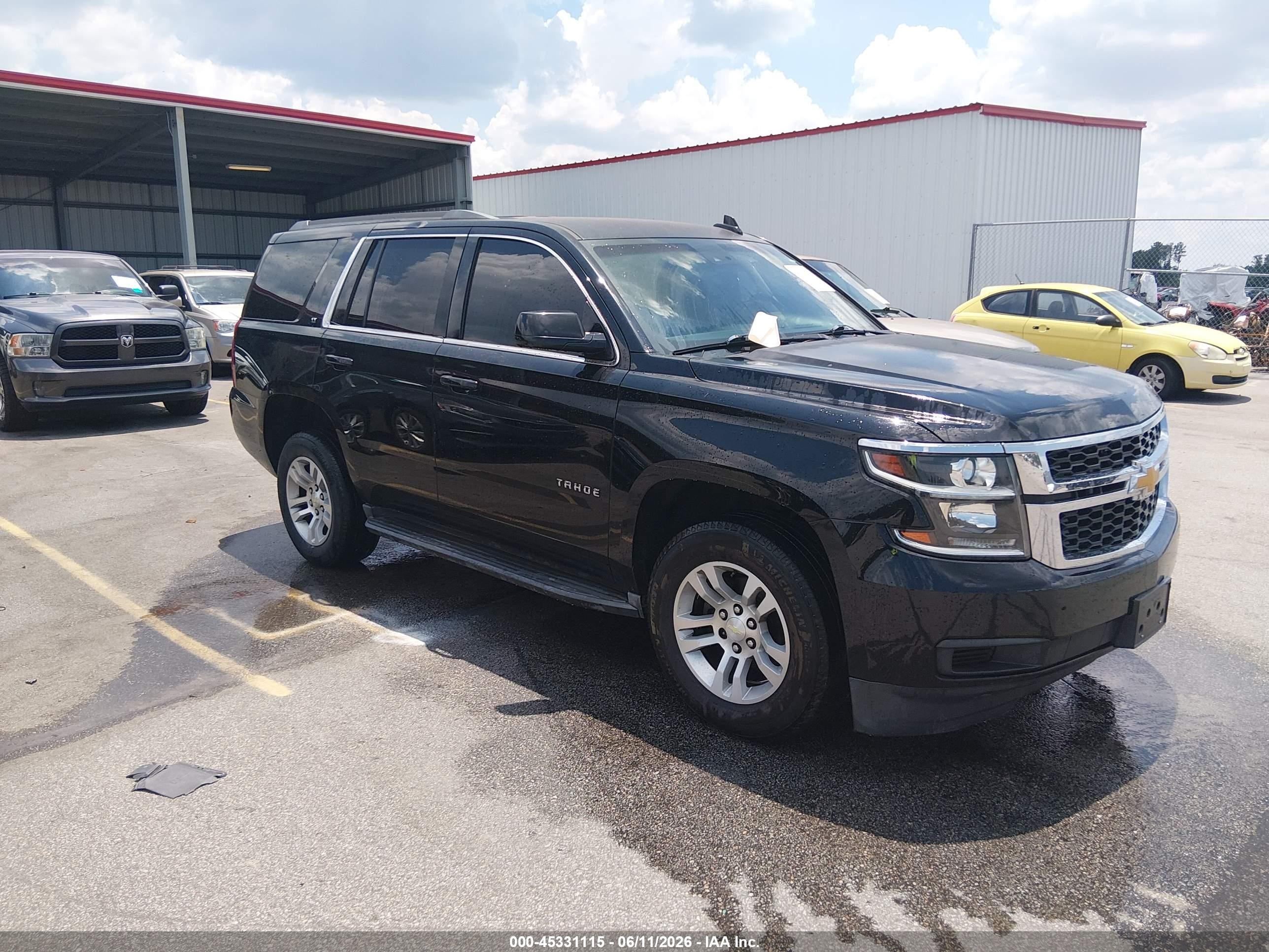 2015 Chevrolet Tahoe Lt Black vin: 1GNSKBKC1FR651820