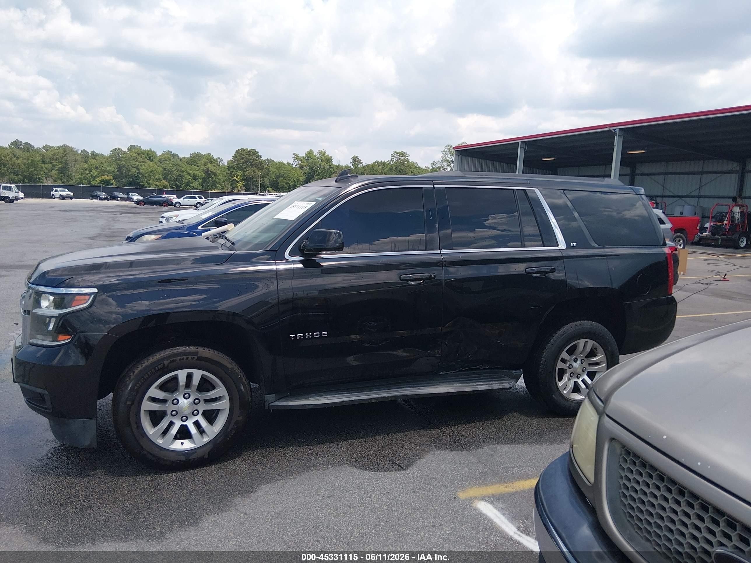 2015 Chevrolet Tahoe Lt Black vin: 1GNSKBKC1FR651820