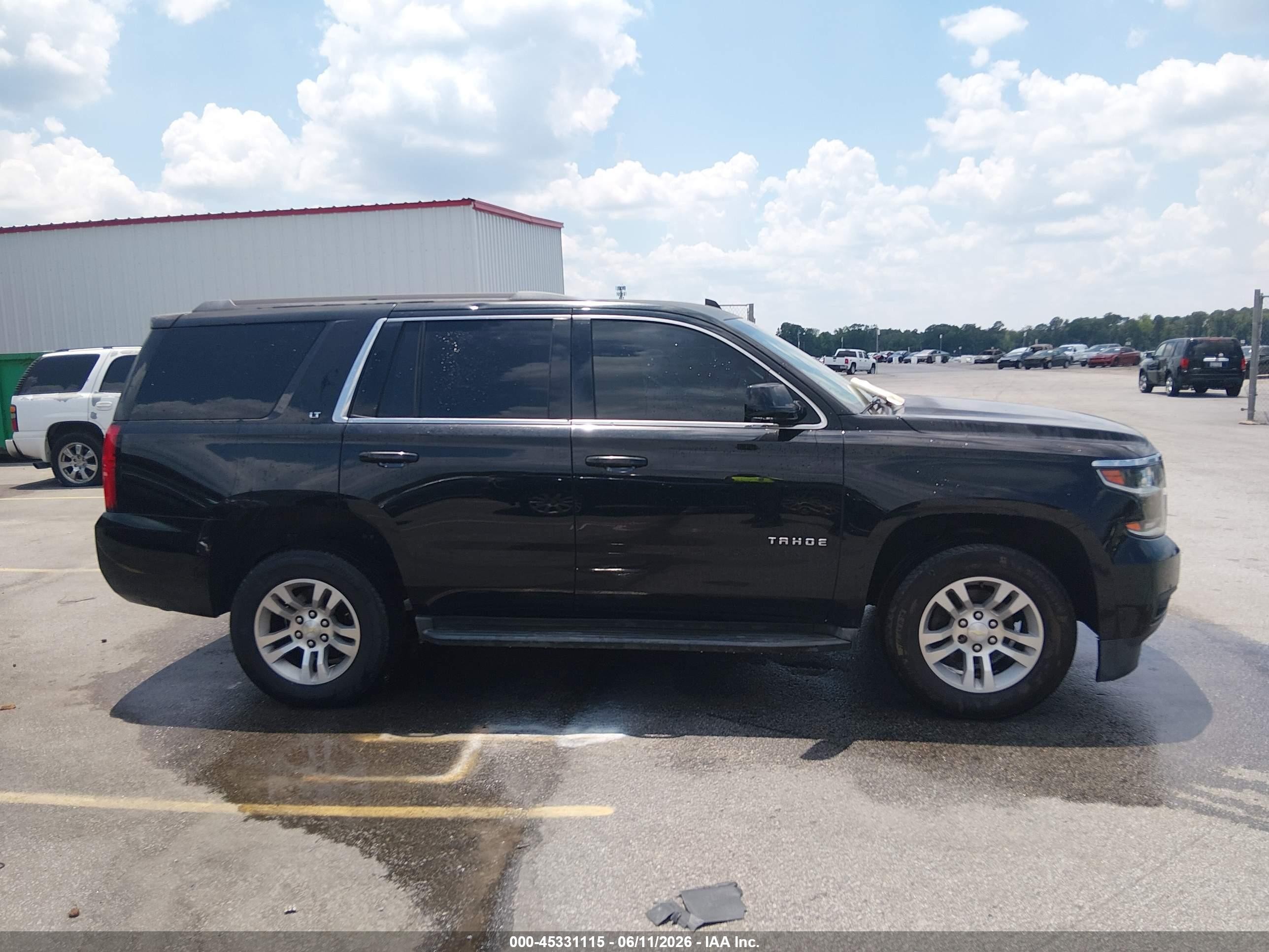 2015 Chevrolet Tahoe Lt Black vin: 1GNSKBKC1FR651820