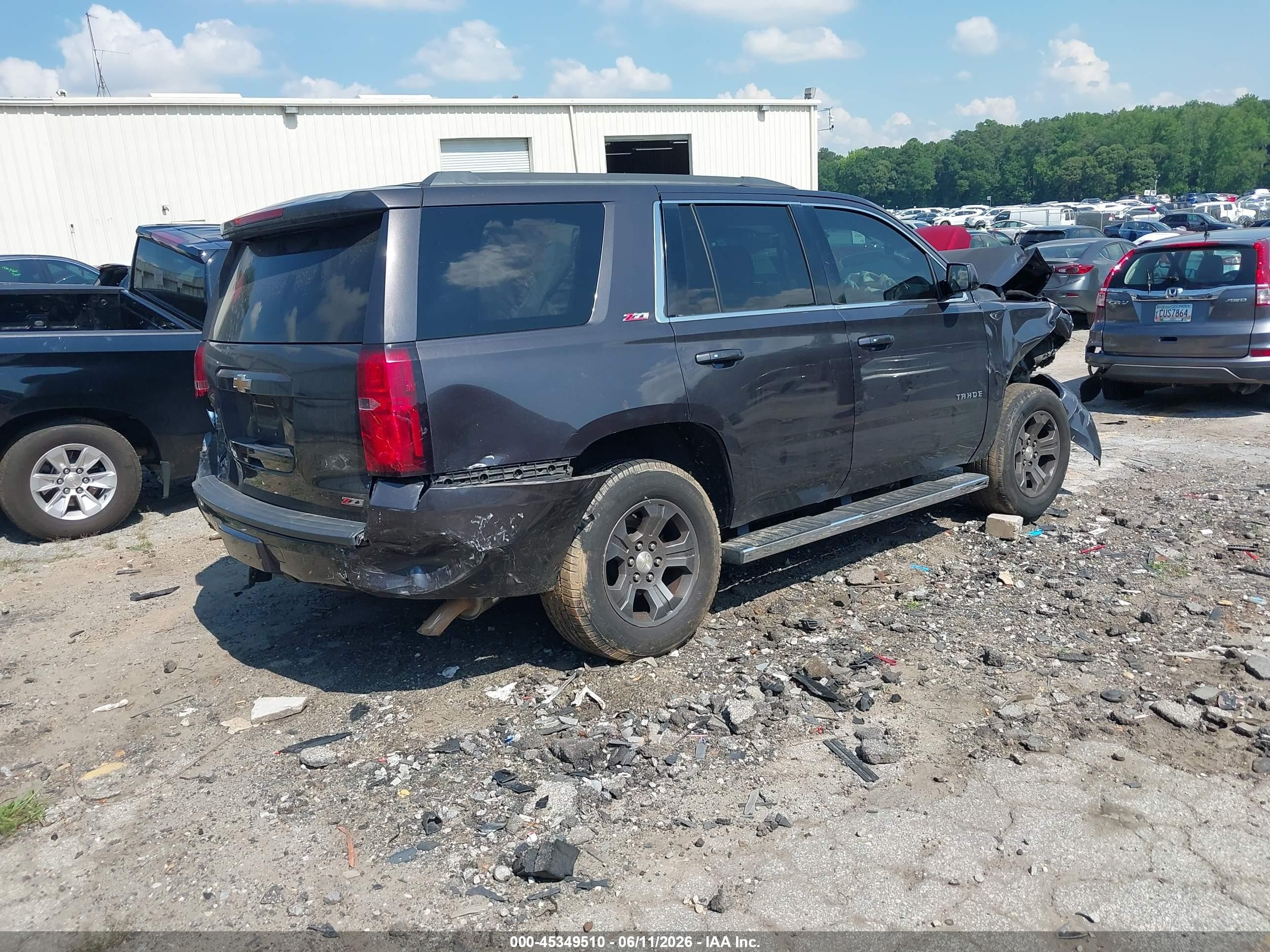 2015 Chevrolet Tahoe Lt Black vin: 1GNSKBKC1FR667225