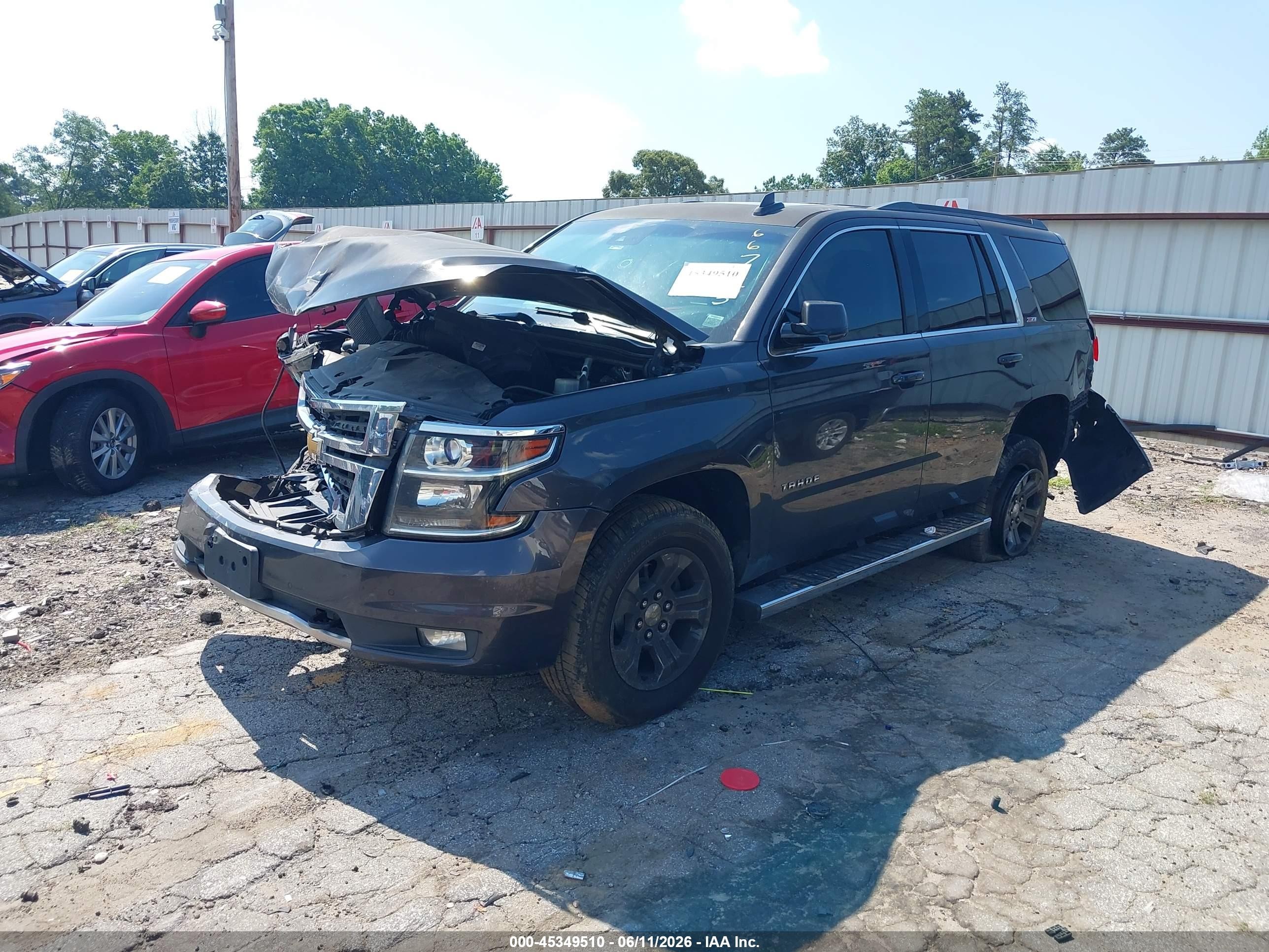 2015 Chevrolet Tahoe Lt Black vin: 1GNSKBKC1FR667225