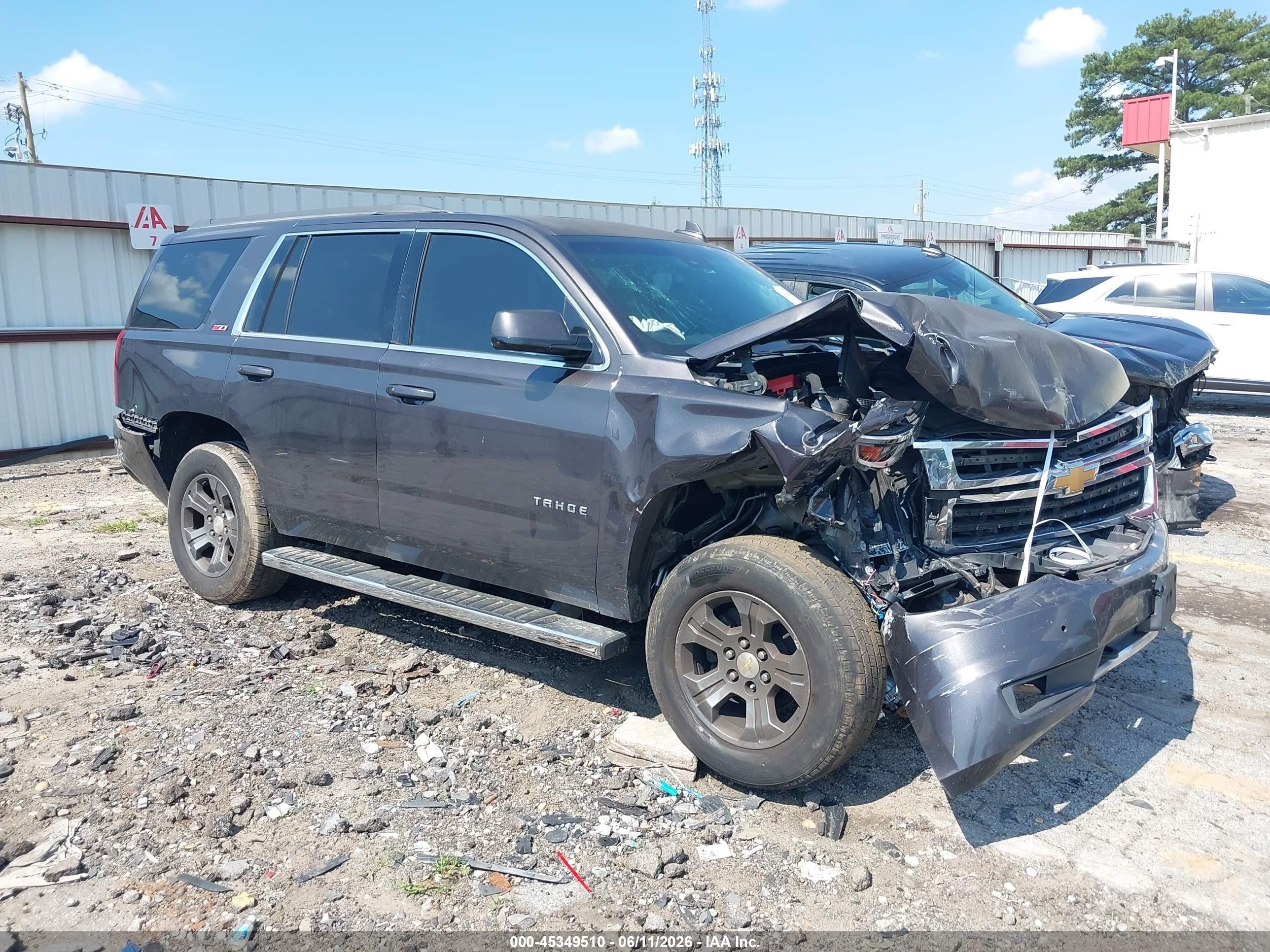 2015 Chevrolet Tahoe Lt Black vin: 1GNSKBKC1FR667225