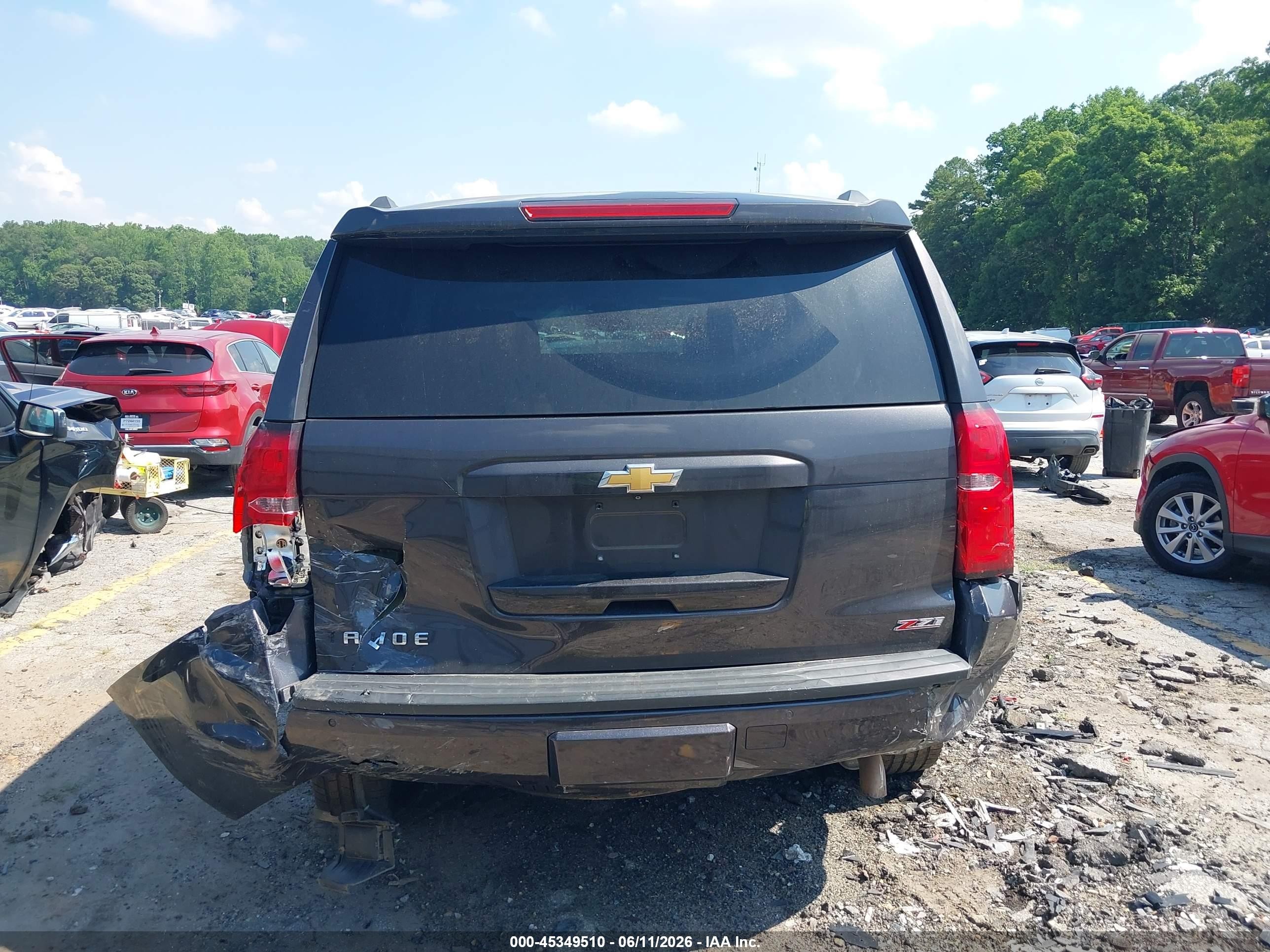 2015 Chevrolet Tahoe Lt Black vin: 1GNSKBKC1FR667225