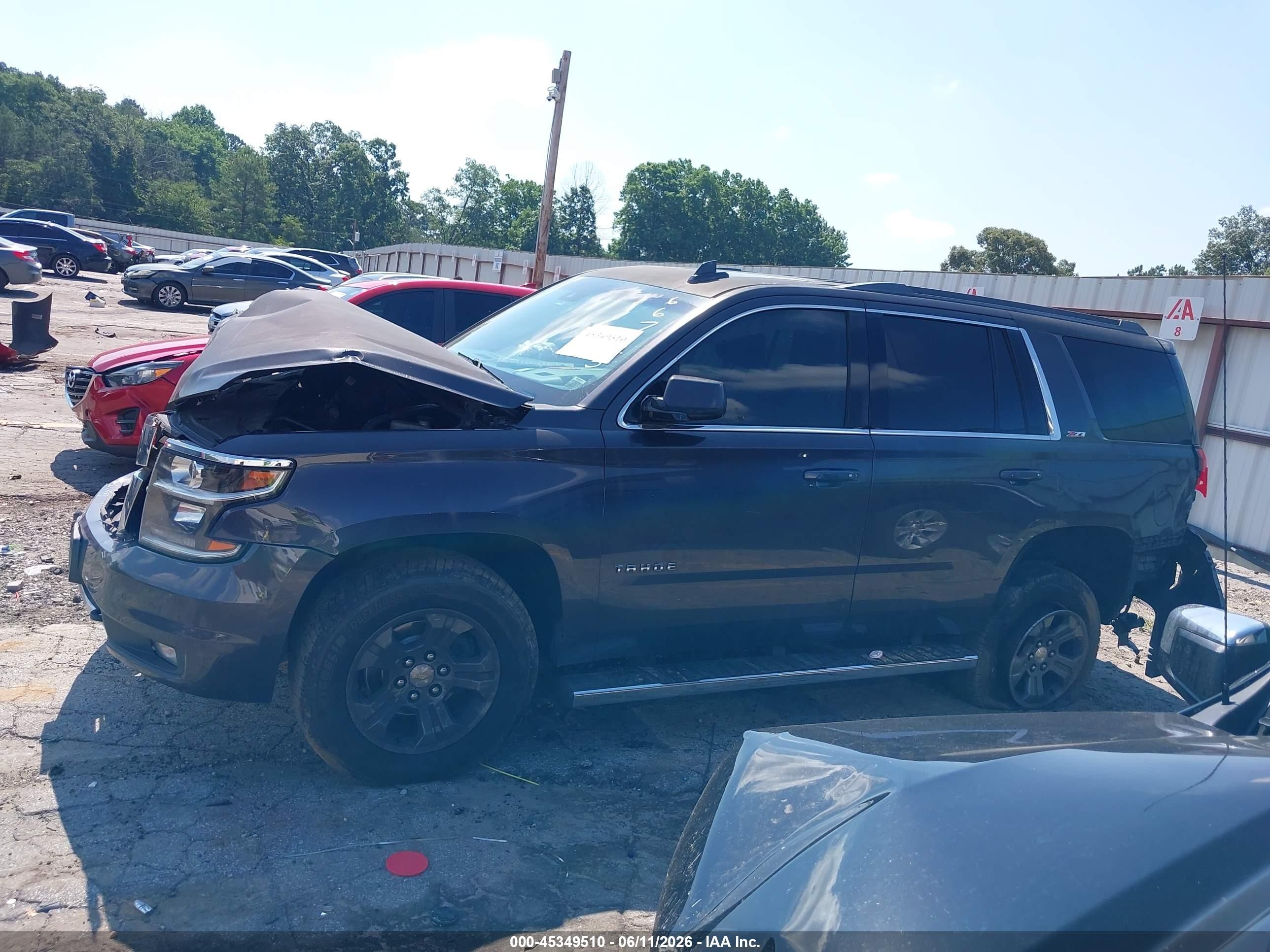 2015 Chevrolet Tahoe Lt Black vin: 1GNSKBKC1FR667225