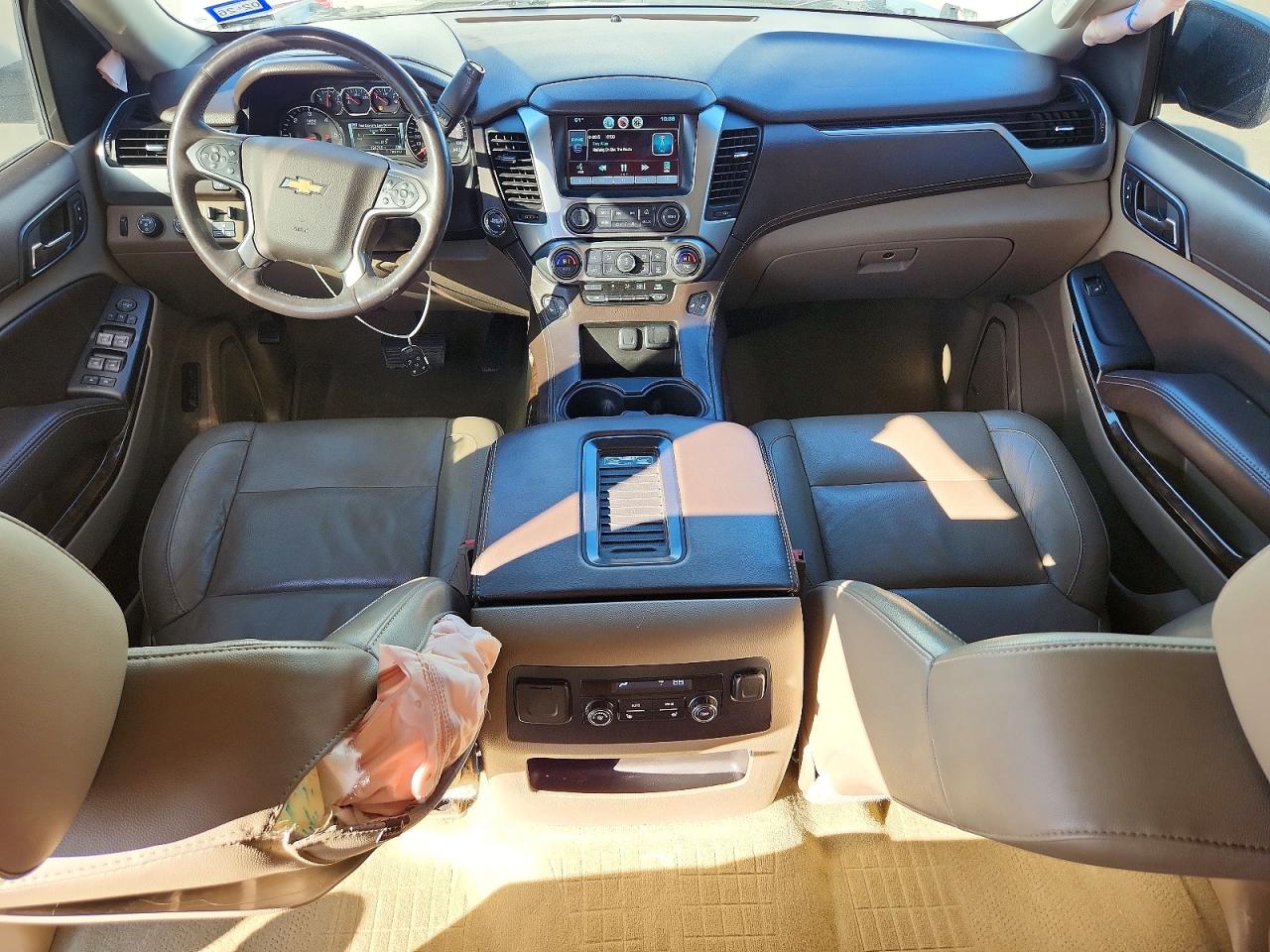 2015 Chevrolet Tahoe K1500 Lt White vin: 1GNSKBKC1FR731165