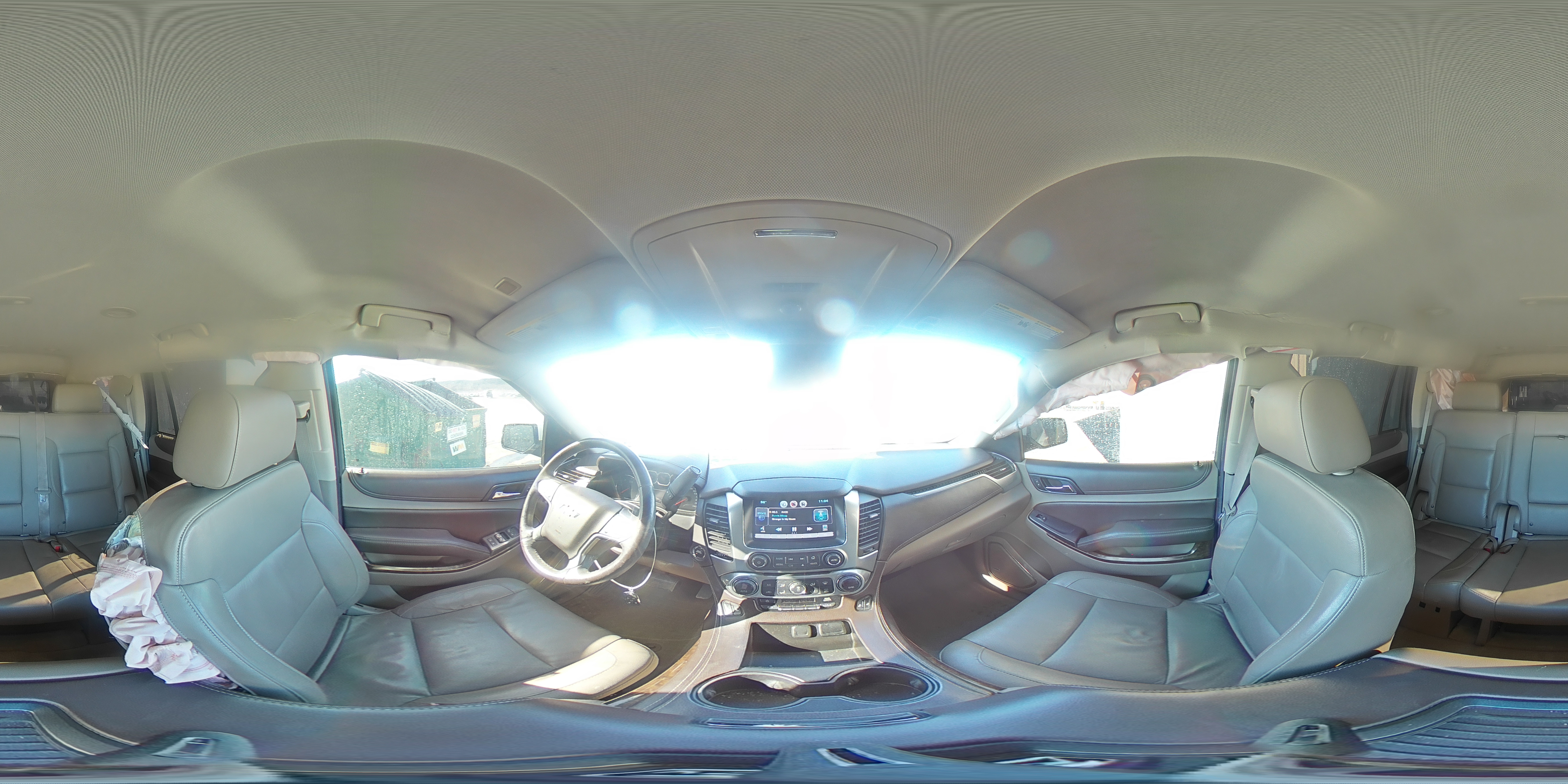 2015 Chevrolet Tahoe K1500 Lt White vin: 1GNSKBKC1FR731165