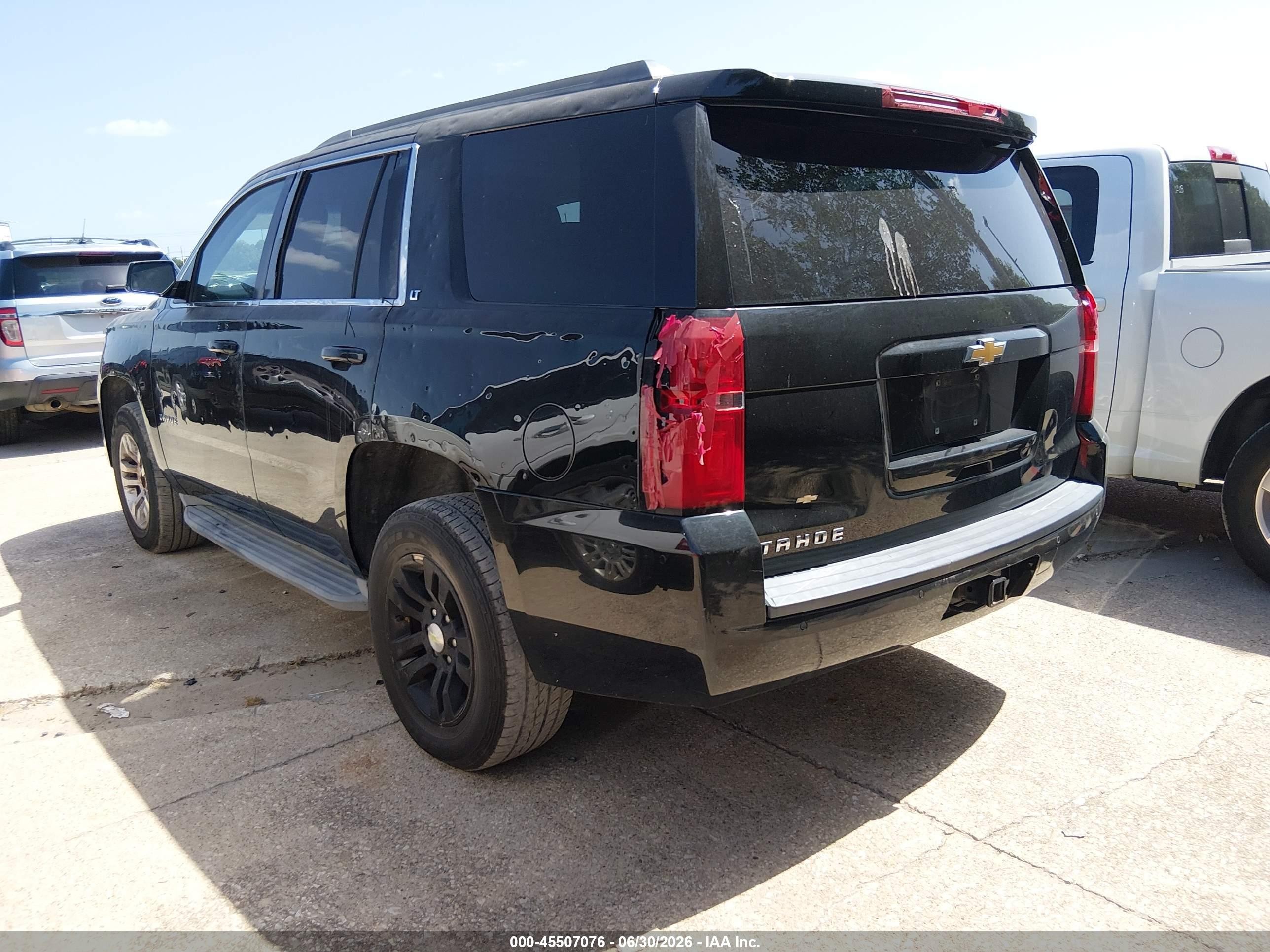2015 Chevrolet Tahoe Lt Black vin: 1GNSKBKC2FR166814
