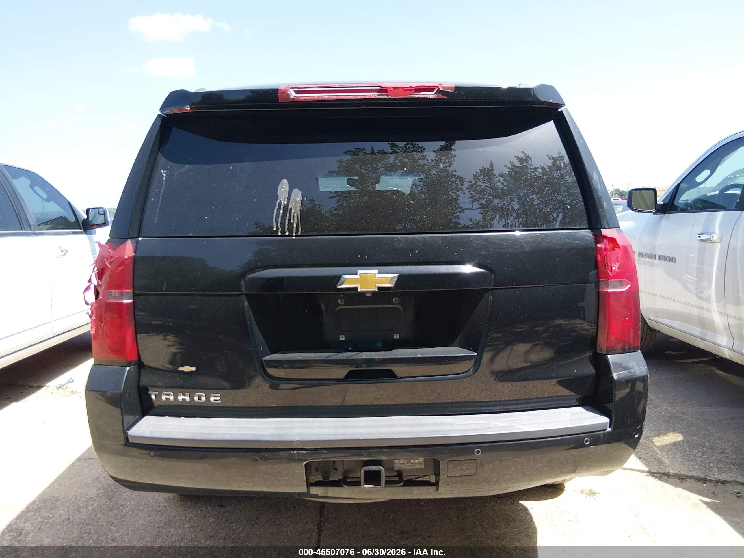 2015 Chevrolet Tahoe Lt Black vin: 1GNSKBKC2FR166814