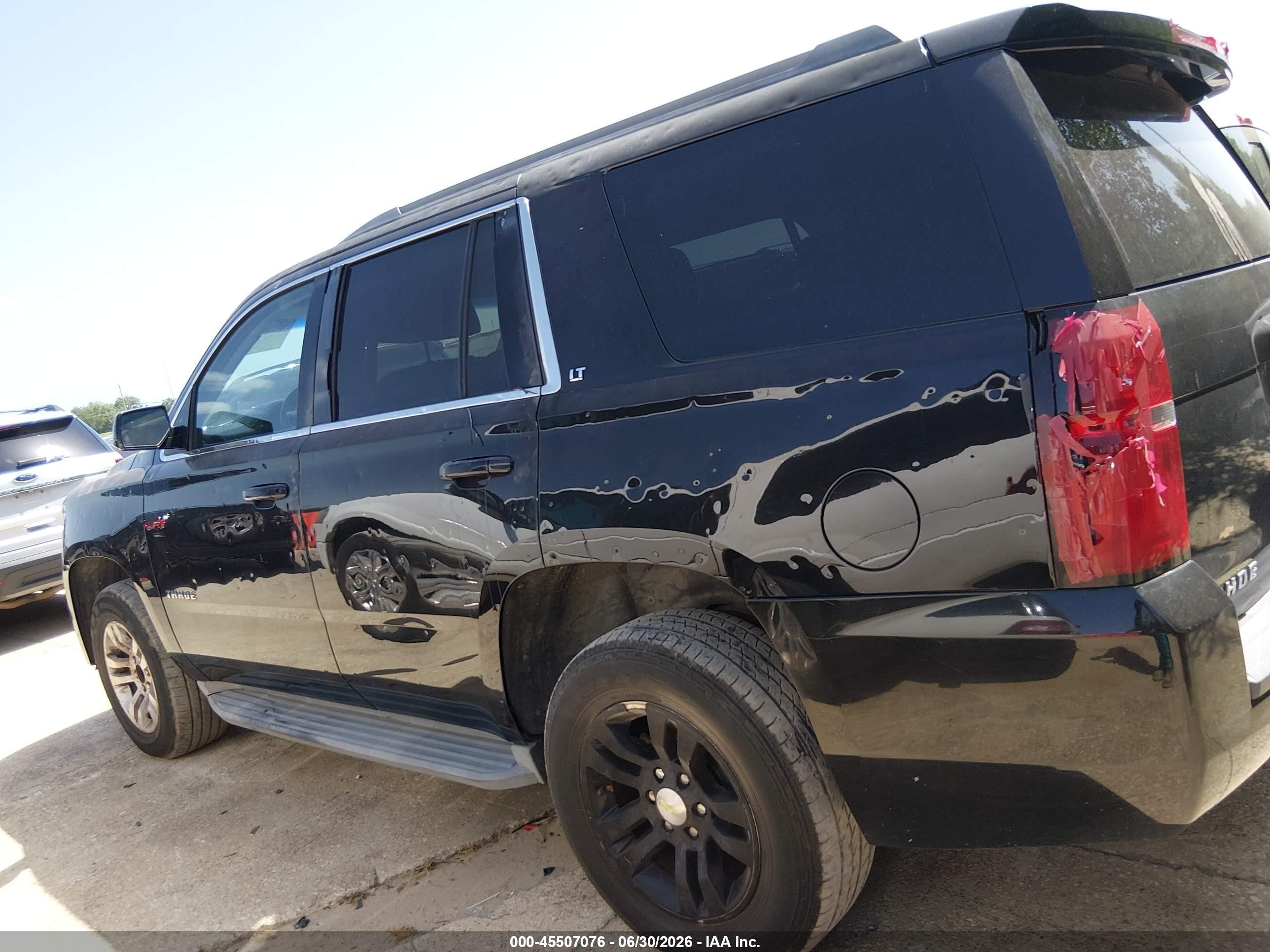 2015 Chevrolet Tahoe Lt Black vin: 1GNSKBKC2FR166814